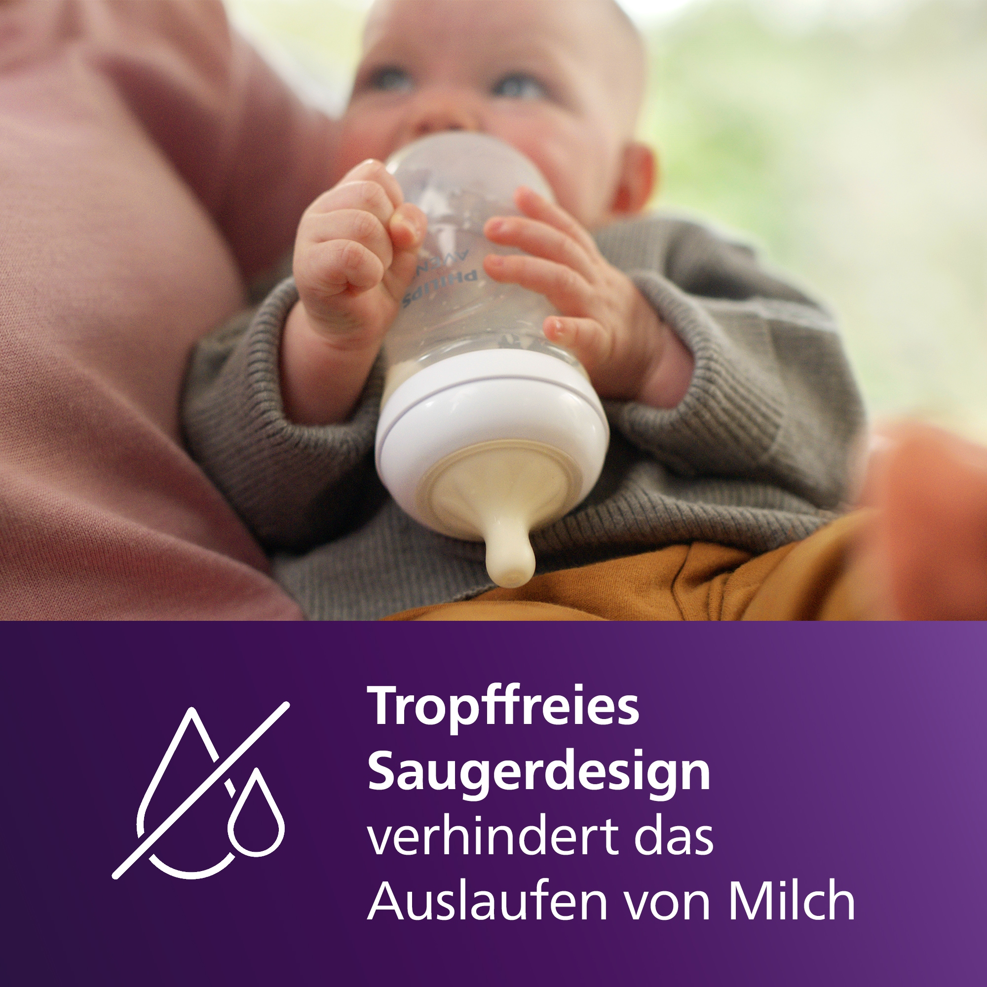 Philips AVENT Flaschensauger »Natural Response SCY964/02«, 2 Stück mit Anti-colic-Ventil, ab dem 3. Monat