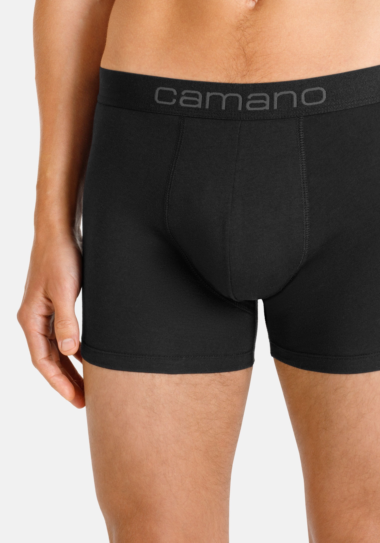 Camano Boxershorts »comfort« 2er Pack,  mit elastischem Logobund