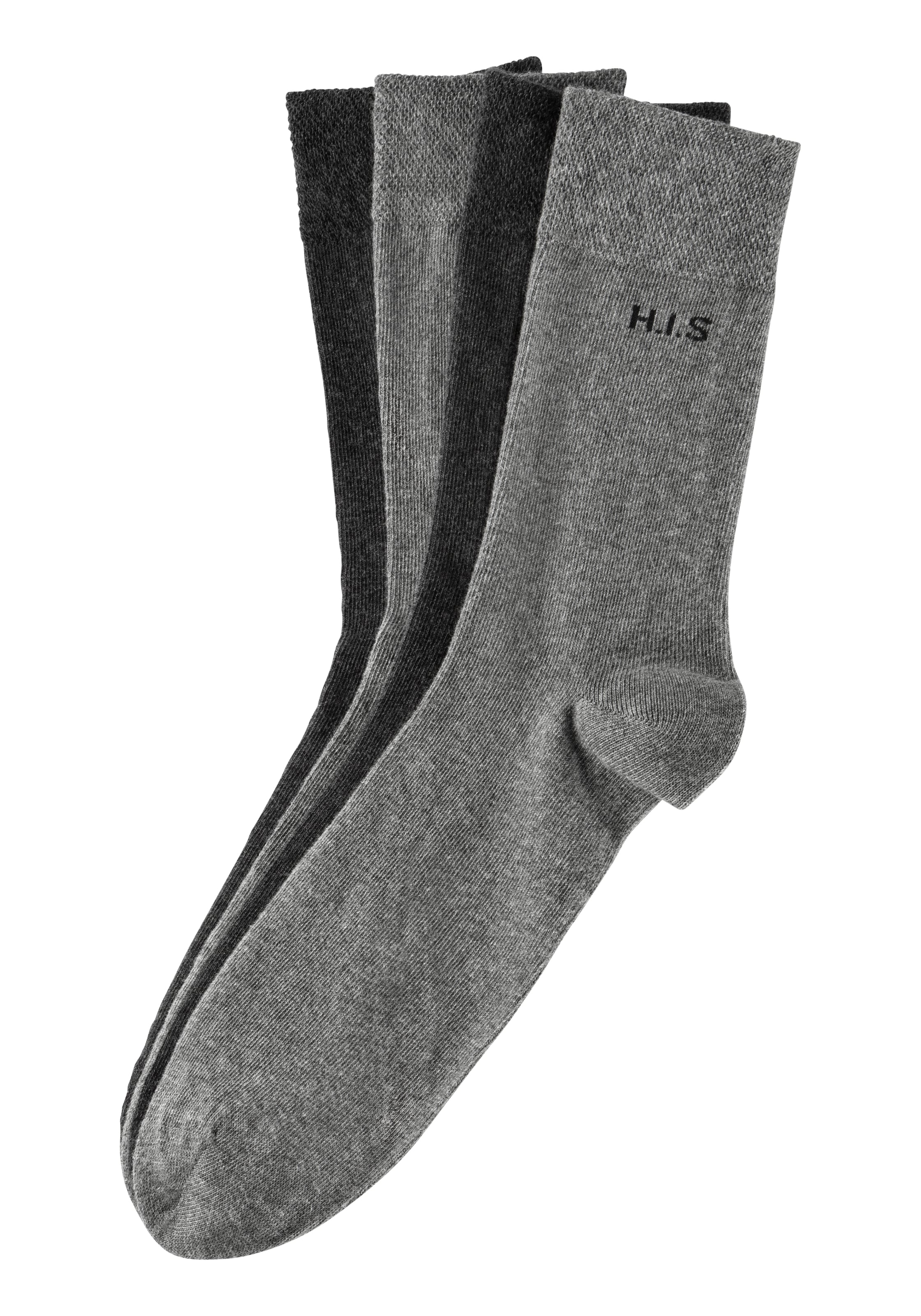 H.I.S Socken, (4 Paar), mit online druckfreiem bequem kaufen Bündchen