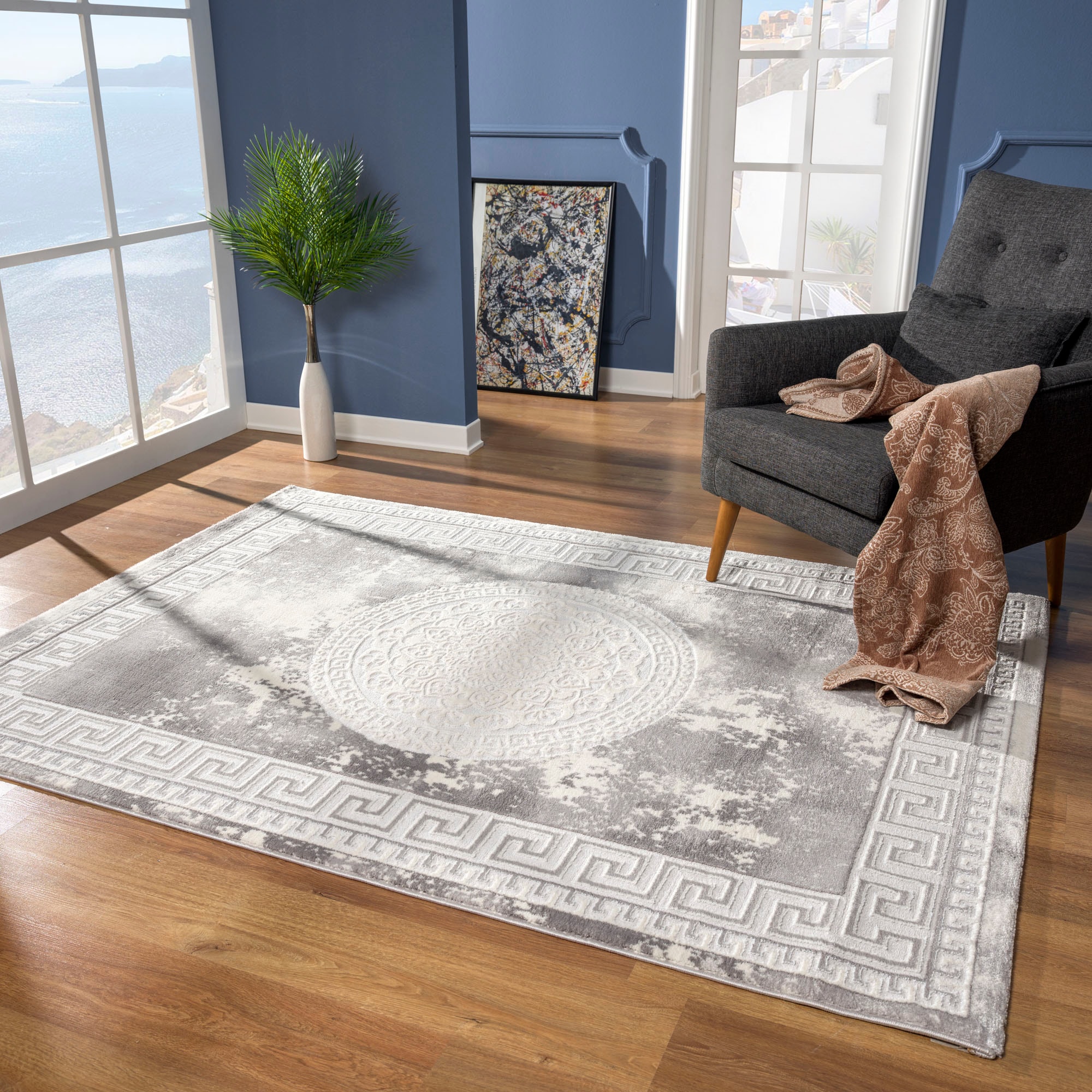 Sanat Teppich »Harmony 3213« rechteckig 12 mm Höhe Orient, Vintage Optik, moderner Kurzflor, auch als Läufer, Wohnzimmer