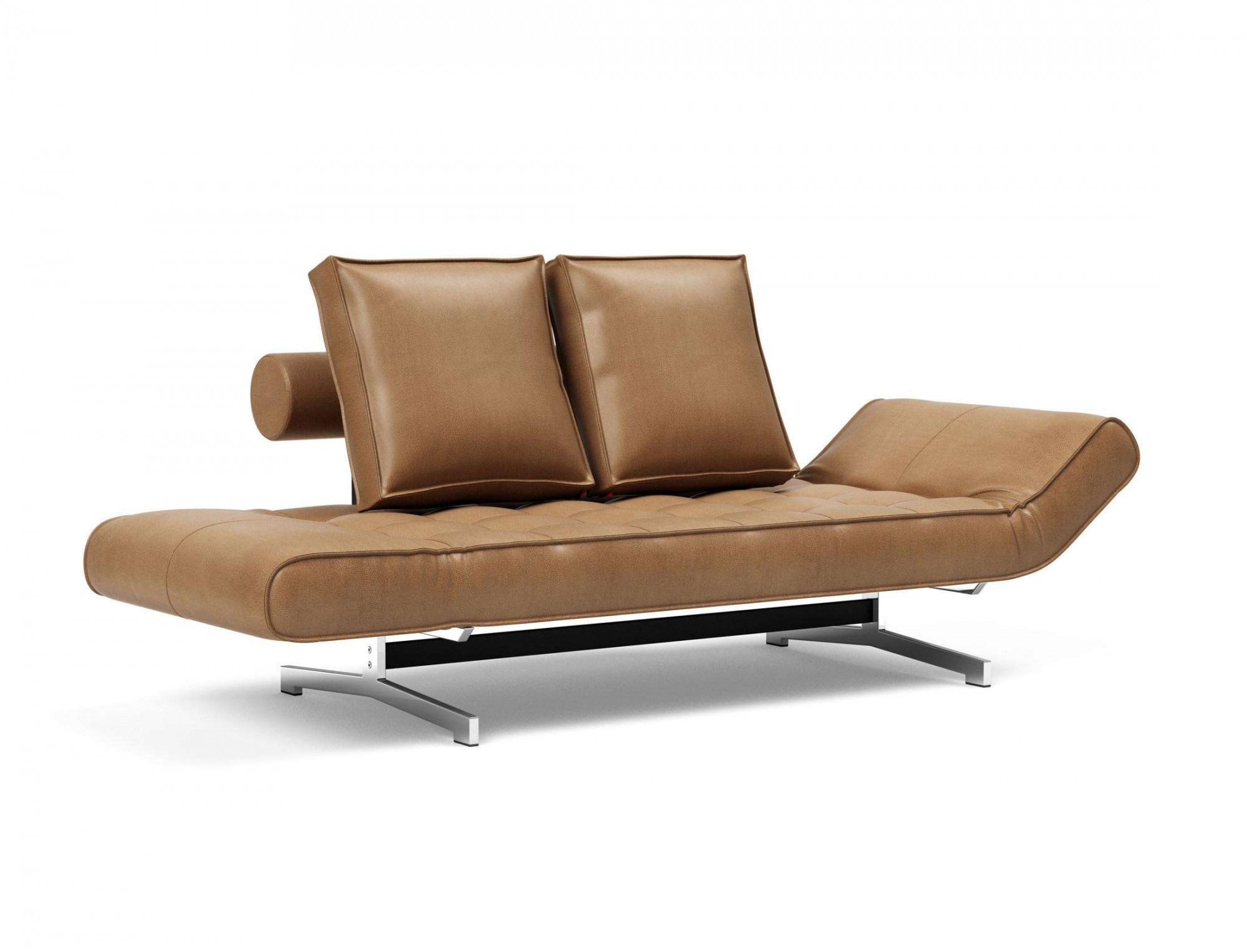 INNOVATION LIVING ™ 3-Sitzer »Ghia Schlafsofa, Multi-Wohlfühlsofa, Designfuß«, eine große Liegefläche mit geringer Stellfläche, beidseitig abklappbar