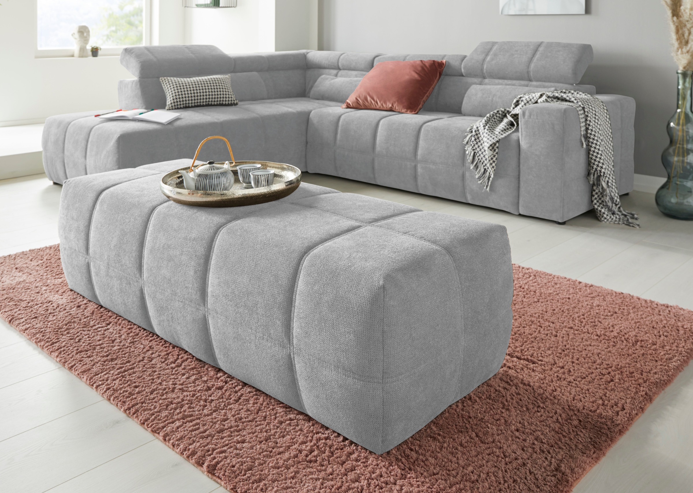 DOMO collection Hocker »Brandon«, große Ausführung passend zu "Brandon"