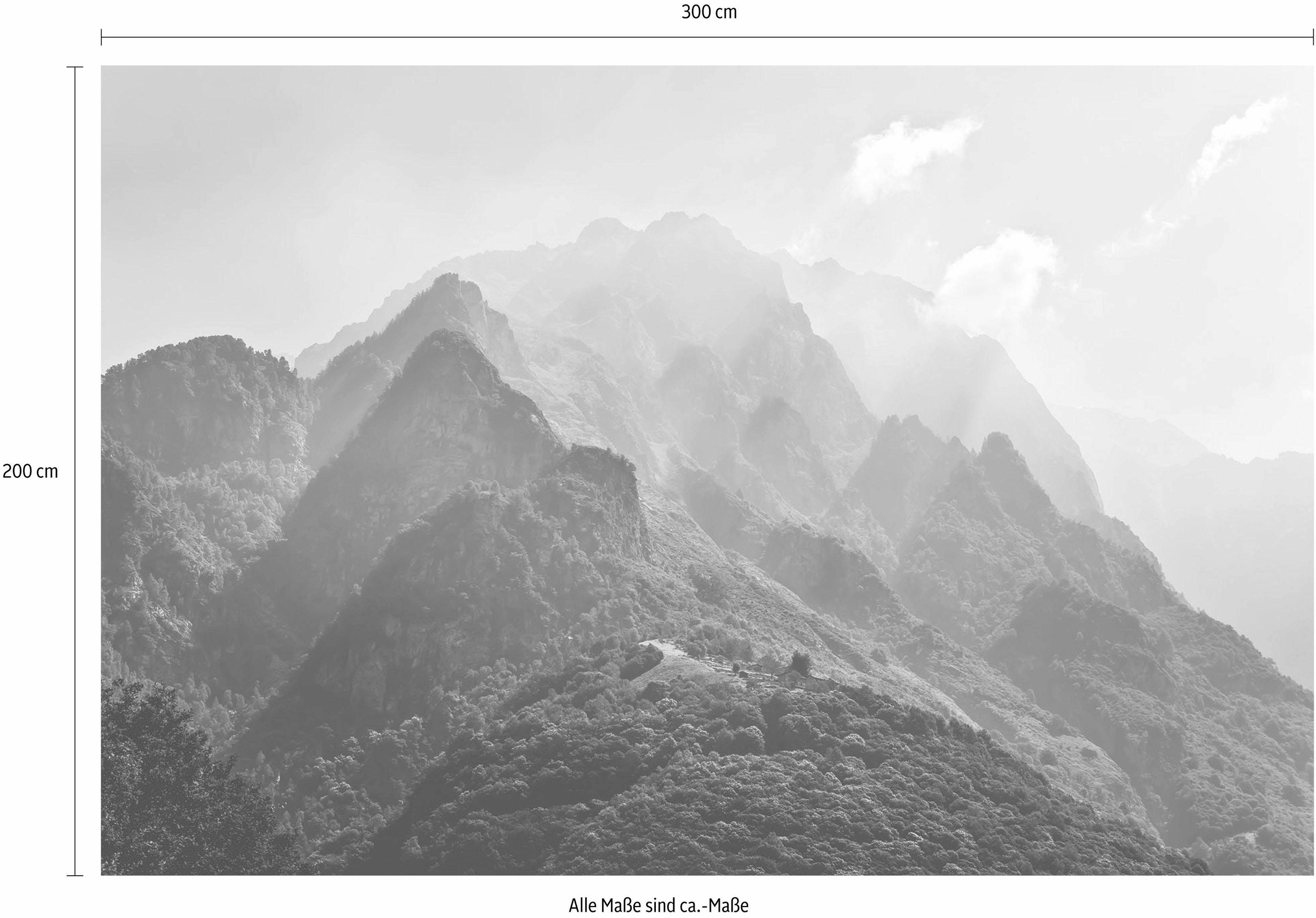 Komar Vliestapete »Digitaldruck Vlies - The Summit - Größe 300 x 200 cm«, bedruckt, Wohnzimmer, Schlafzimmer