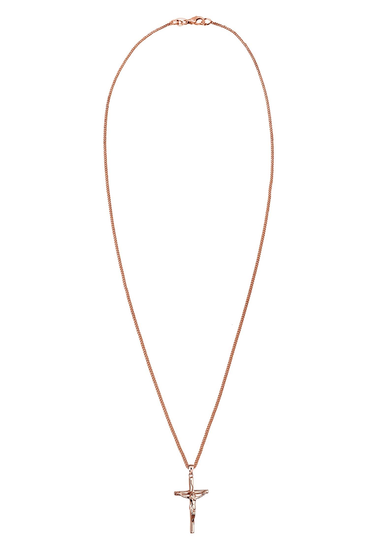 Elli Kette mit Anhänger »Halskette mit Anhänger Kreuz Jesus Kruzifix 925 Silber«