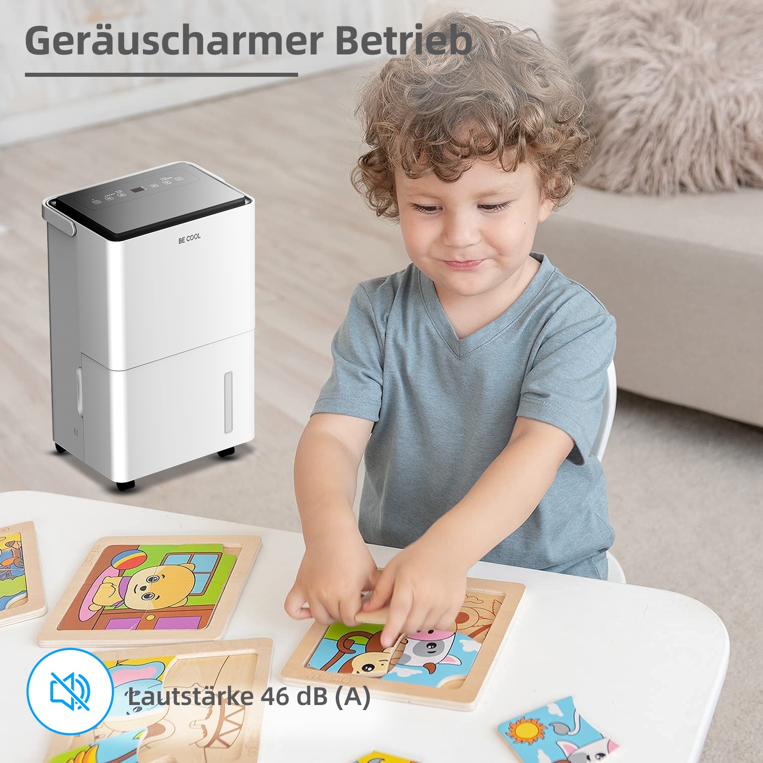 be cool Luftentfeuchter »BC20LEF2301«, für 50 m³ Räume, Entfeuchtung 20 l/Tag, Tank 4 l