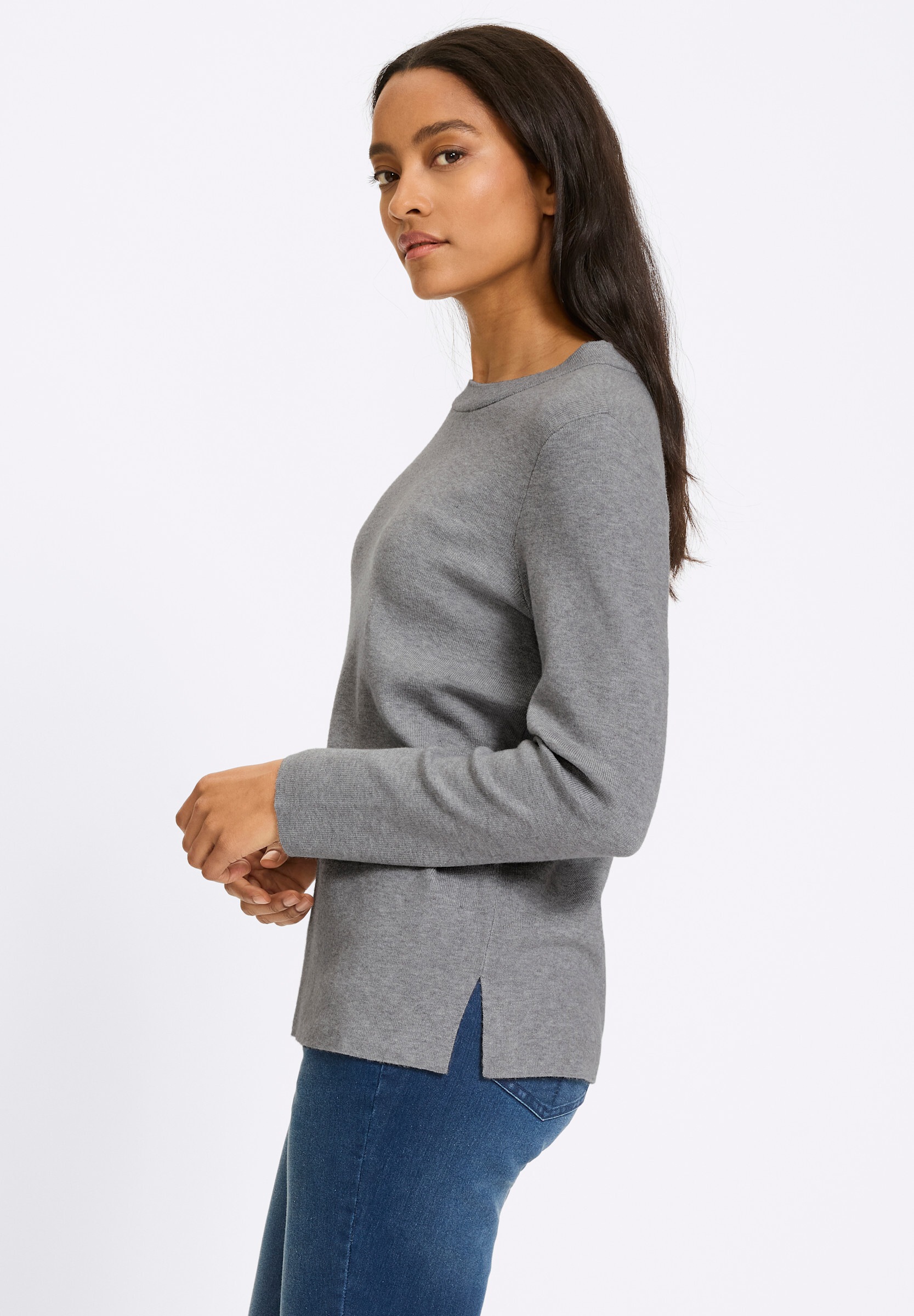 heine Strickpullover »Pullover Pullover mit Seitenschlitzen«