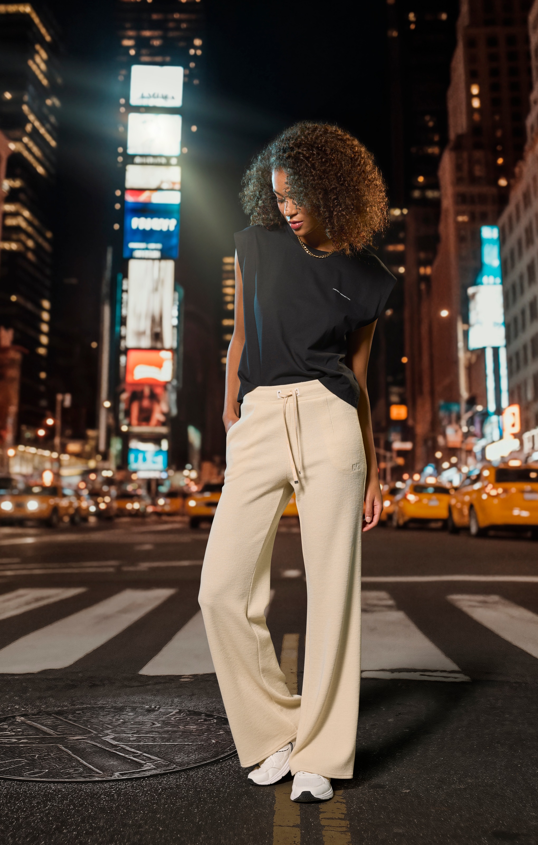 French Connection Loungepants, in gerippter Strickoptik