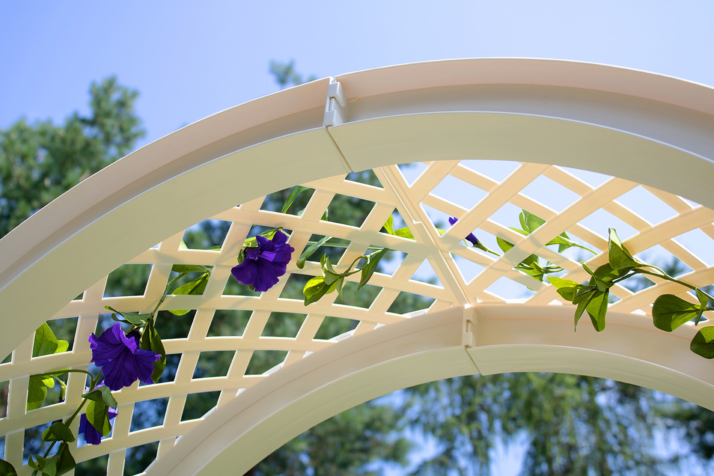 KHW Rosenbogen BxTxH: 100x43x207 cm, mit Erdspießen