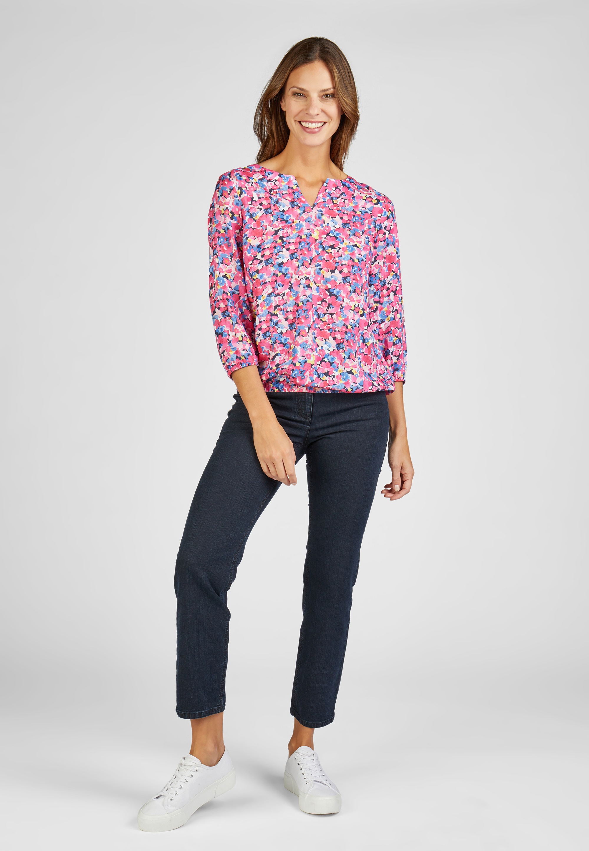 Rabe Langarmbluse, mit Allover Floral-Print
