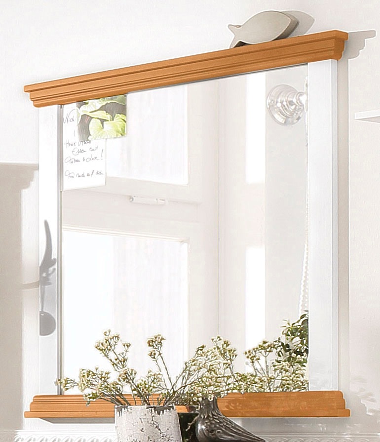 Home affaire Garderobenspiegel »Basilico«, Rahmen aus massiver Kiefer, FSC®, Breite 86 cm