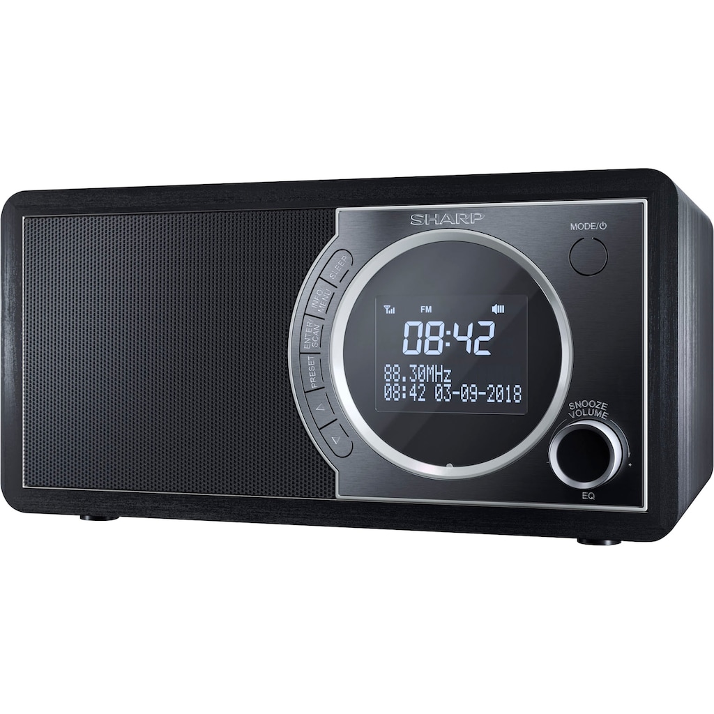 Sharp Digitalradio (DAB+) »DR-450«, (Bluetooth Automatische Senderverfolgung-Digitalradio (DAB+)-FM-Tuner mit RDS 6 W)