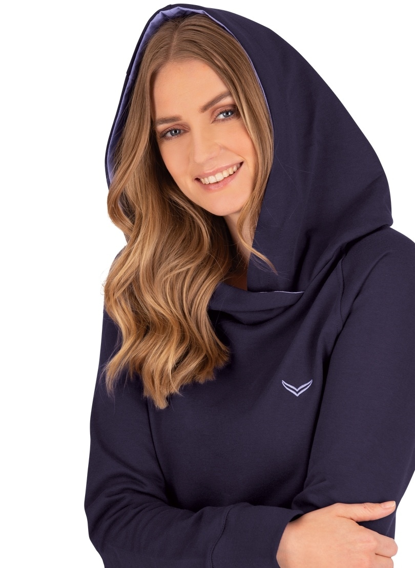 Trigema Sweatshirt »TRIGEMA Modischer Hoodie aus Biobaumwolle (kbA)«