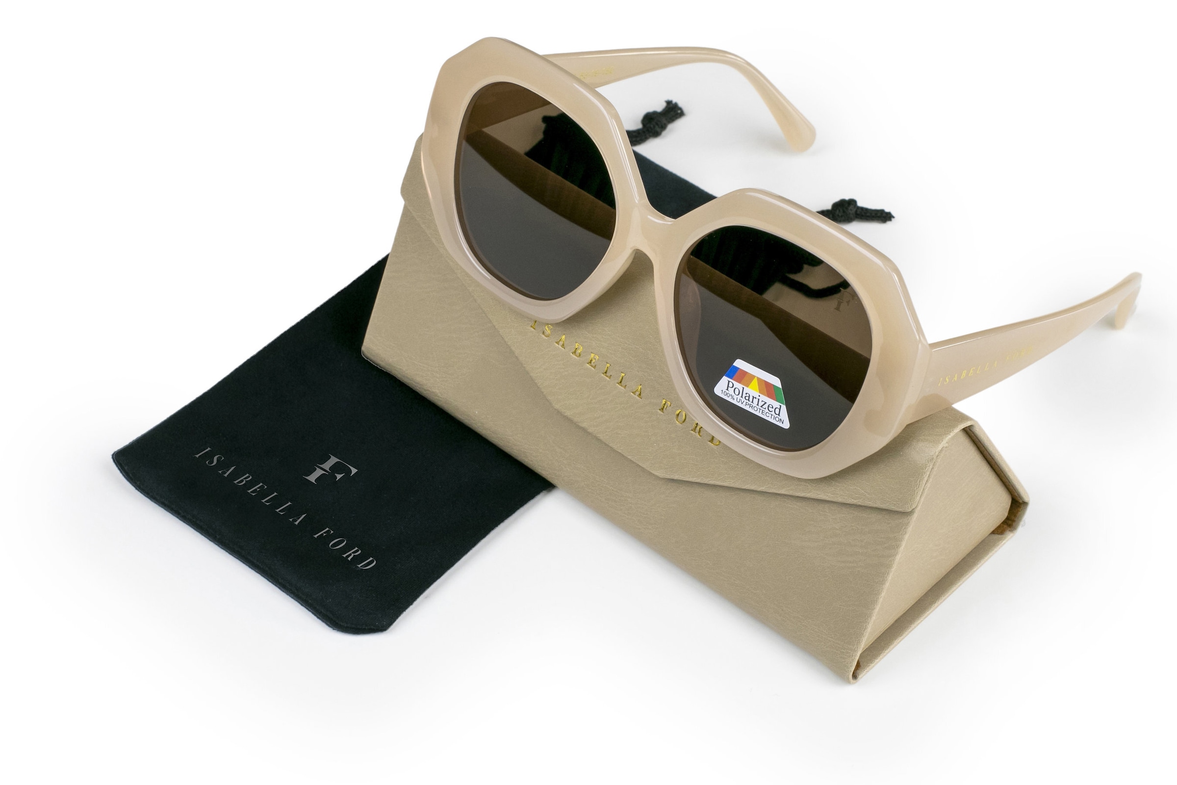 ISABELLA FORD Sonnenbrille »FA15-03« Glas 0,74 mm, polarisierte Gläser, UV400, CAT3.0
