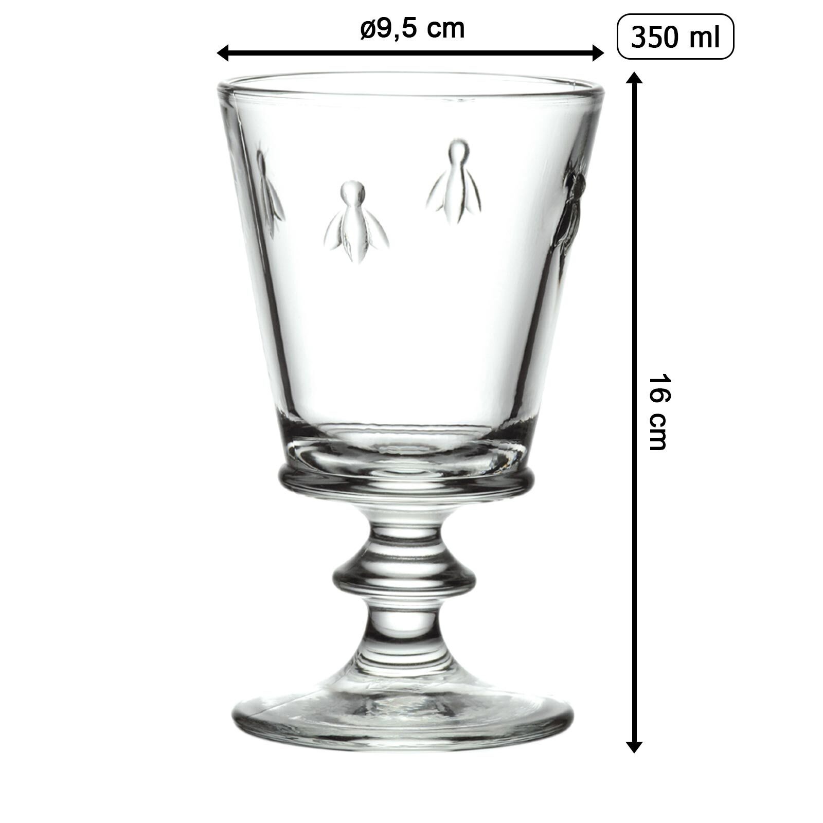 La Rochère France Rotweinglas »Rotweingläser Biene Abeille 350 ml 6er Set transparent«