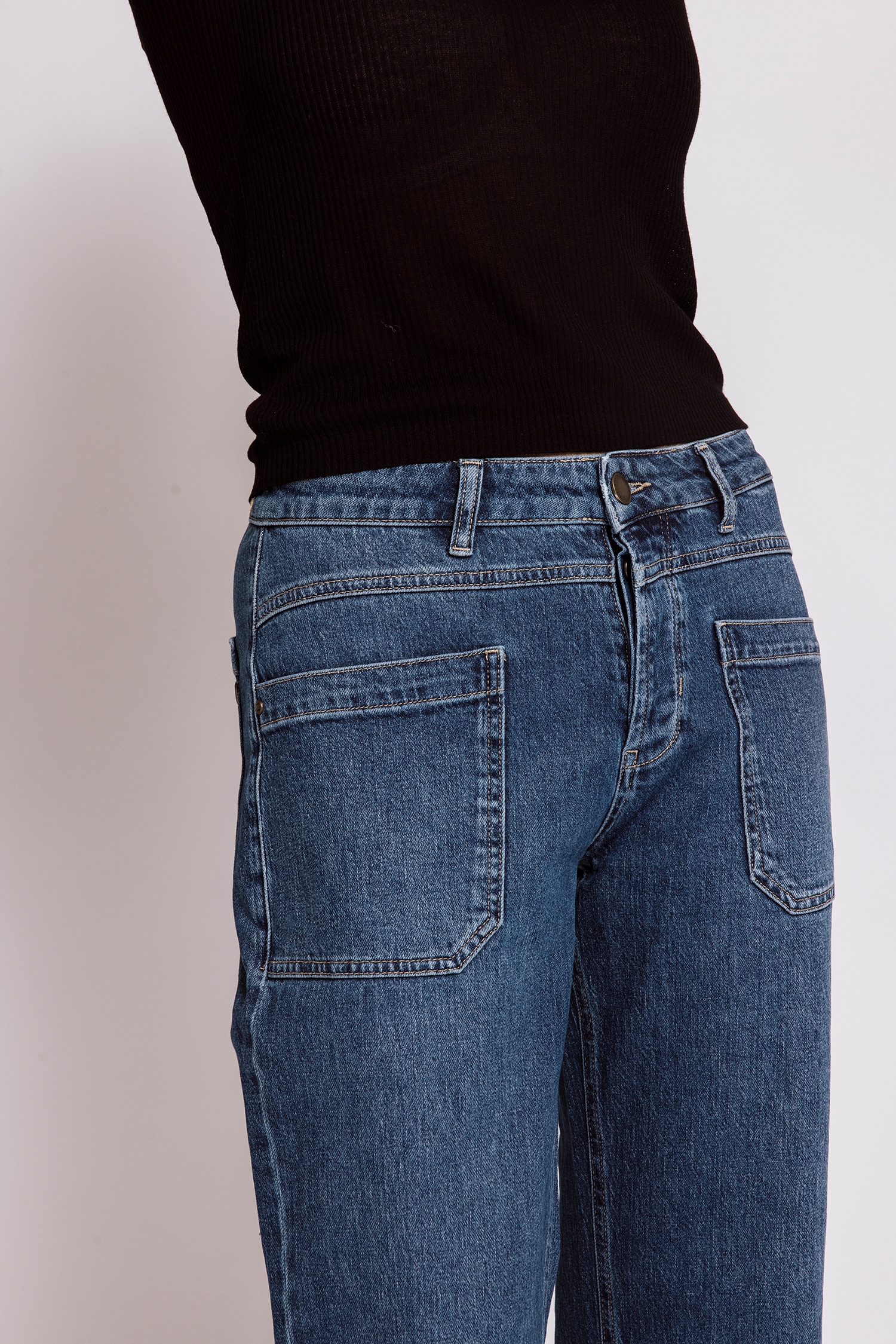 Zhrill Weite Jeans »KARLI« Jeans mit Aufschlag, aus Baumwollmischung mit Elasthan