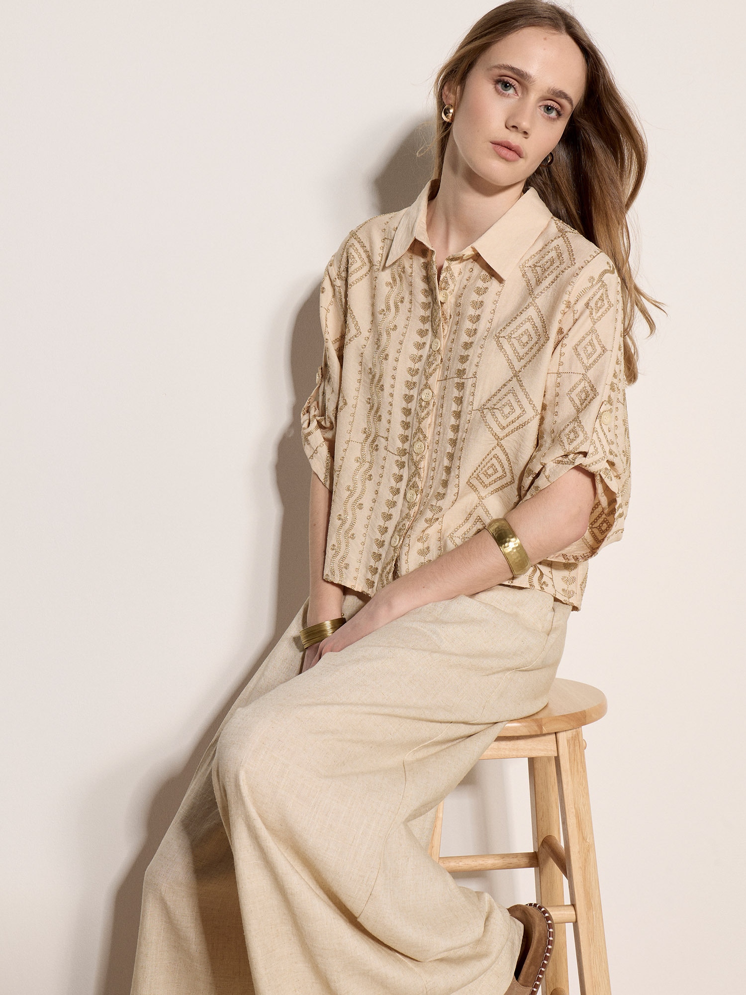 Apricot Hemdbluse »Bluse« Knopfleiste