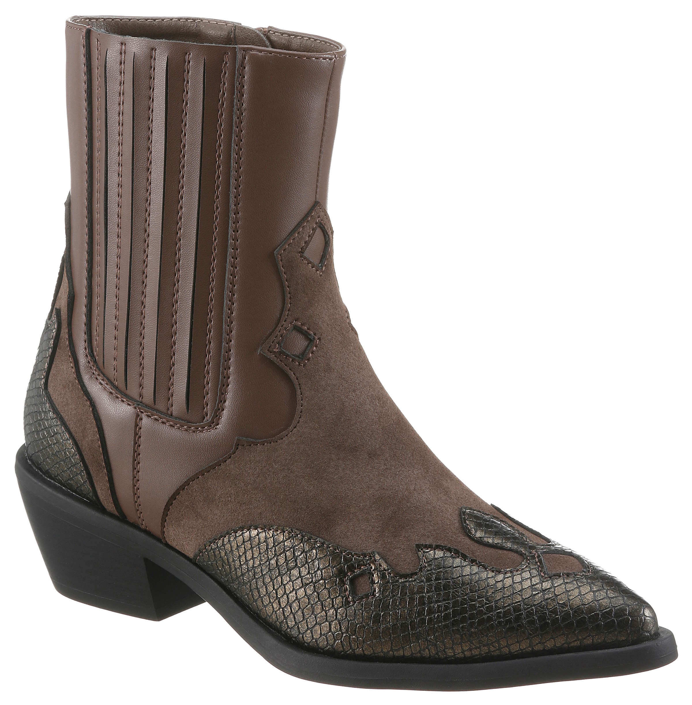 Aniston SHOES Westernstiefelette  Cowboystiefelette mit Stretch - NEUE KOLLEKTION