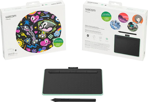 Wacom Grafiktablett »Intuos S Bluetooth Black«,)