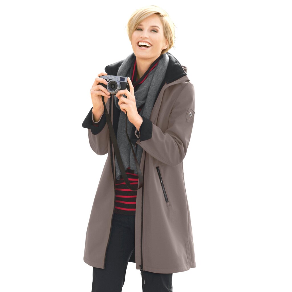 Casual Looks Softshelljacke, mit Kapuze