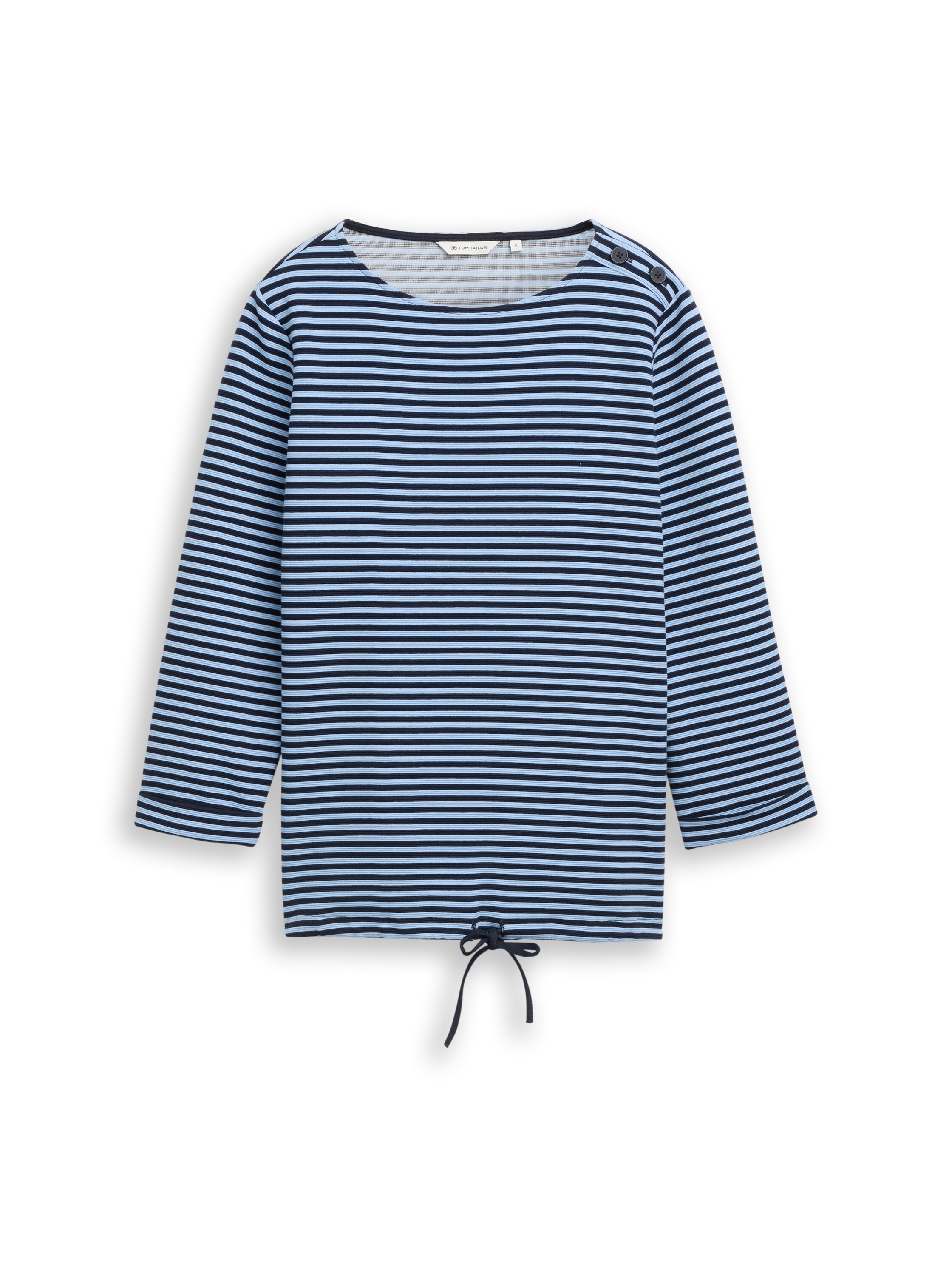 TOM TAILOR Langarmshirt »Loose« mit Knöpfen an der Schulter