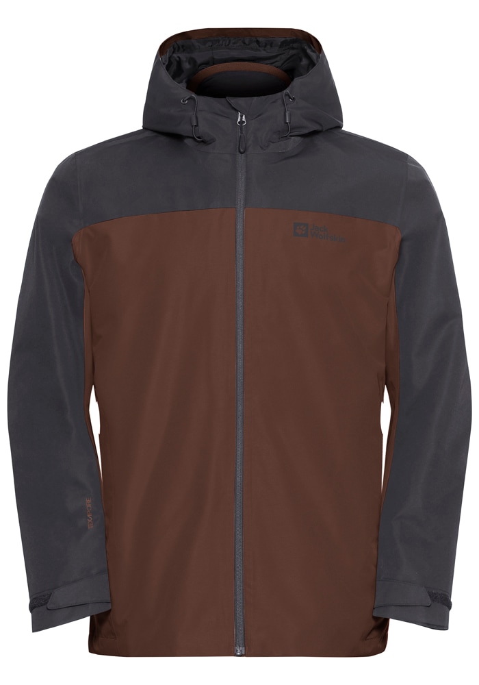 Jack Wolfskin 3-in-1-Funktionsjacke »TAUBENBERG 3IN1 JKT M«, mit Kapuze, 3in1, wasserdicht, Übergangsjacke