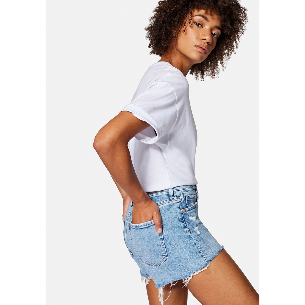 Mavi Slim-fit-Jeans »ROSIE«, mit ausgefranstem Saumabschluss