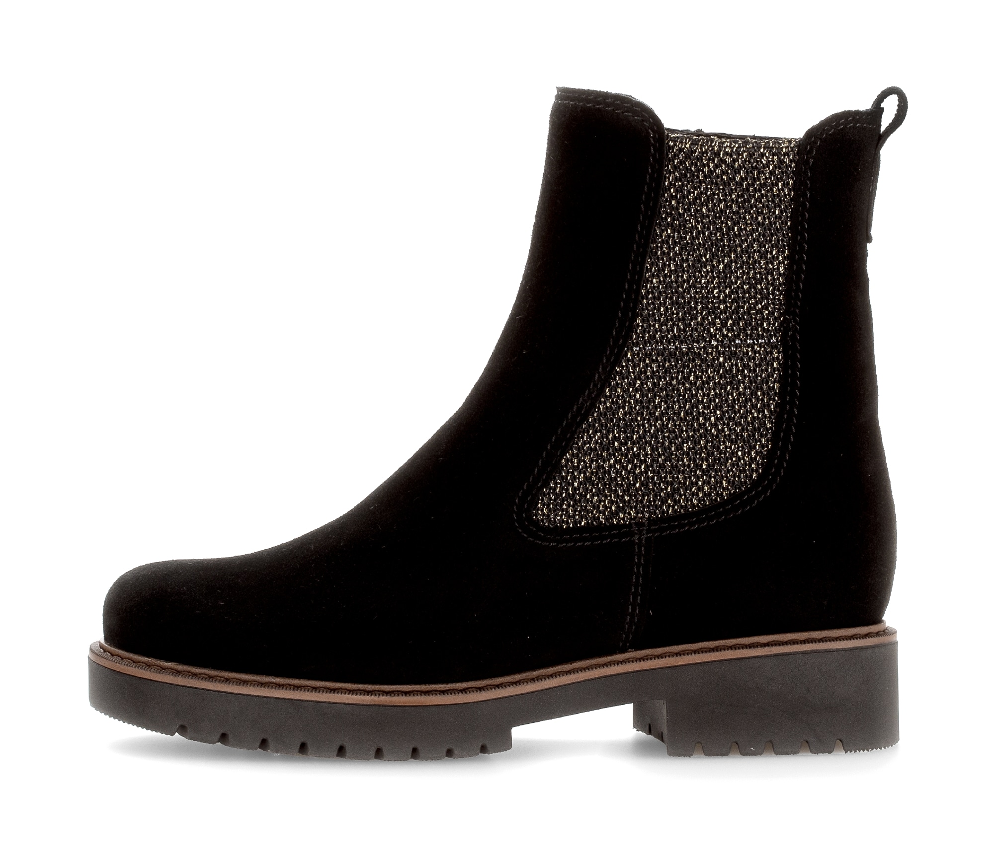 Gabor Chelseaboots »KOS«  Blockabsatz, Stiefelette  in Komfortweite H (= sehr weit)