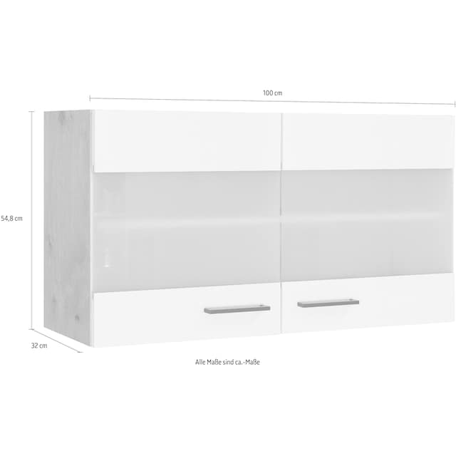 Flex-Well Glashängeschrank »Morena«, (B x H x T) 100 x 54,8 x 32 cm, mit  Stollenglastüren auf Raten bestellen