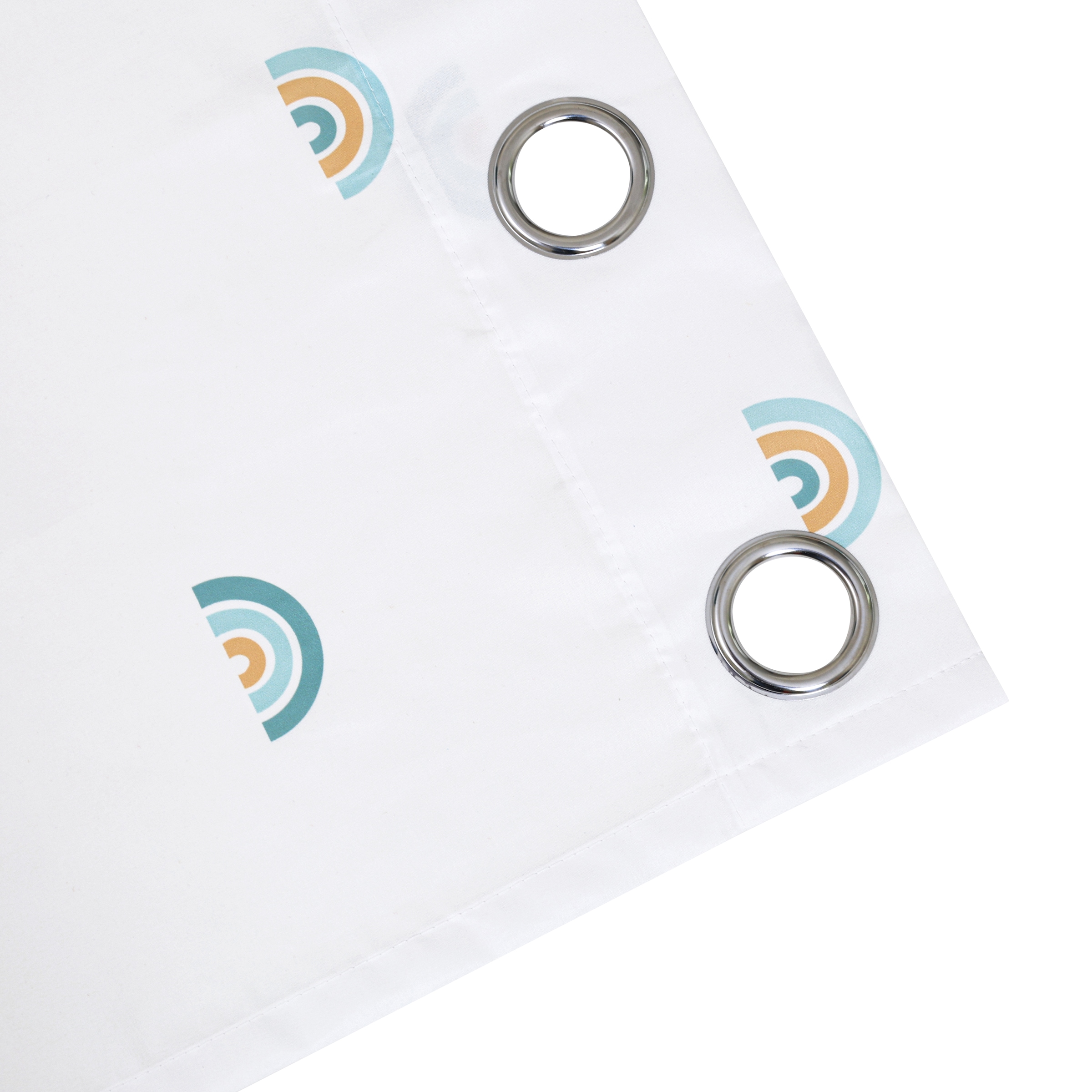 OTTO home Gardine »Elyna« Ösen 1 Stk. tlg. Pflegeleicht, Zartes Regenbogen- Design,