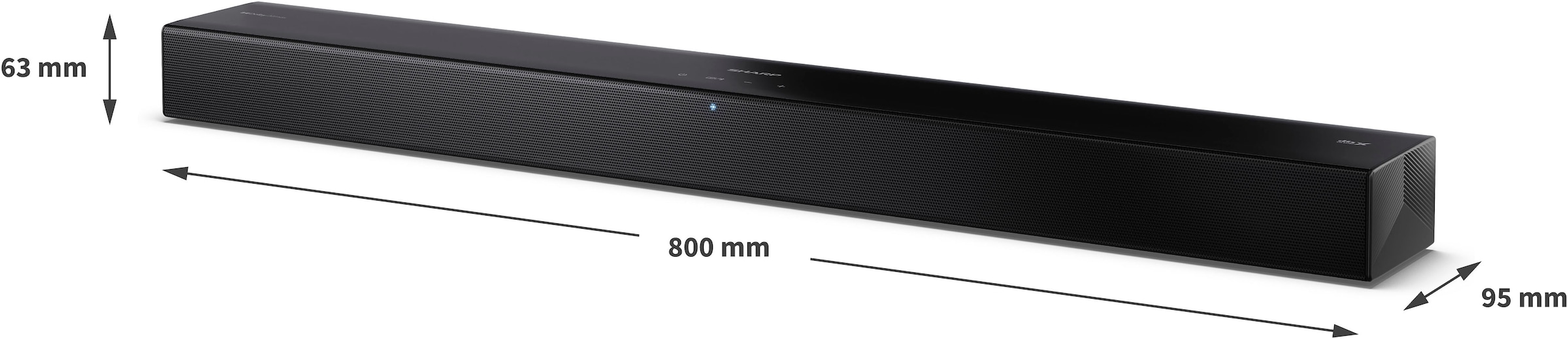 Sharp Soundbar »HT-SB304« Stereo (Bluetooth Lautstärkeregelung | Pairing | USB-Wiedergabe 180 W)