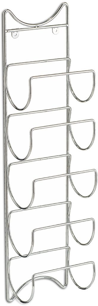 Zeller Present Flaschenregal Set, 2 Stk. tlg. aus hochwertig verchromtem Metall gefertigt