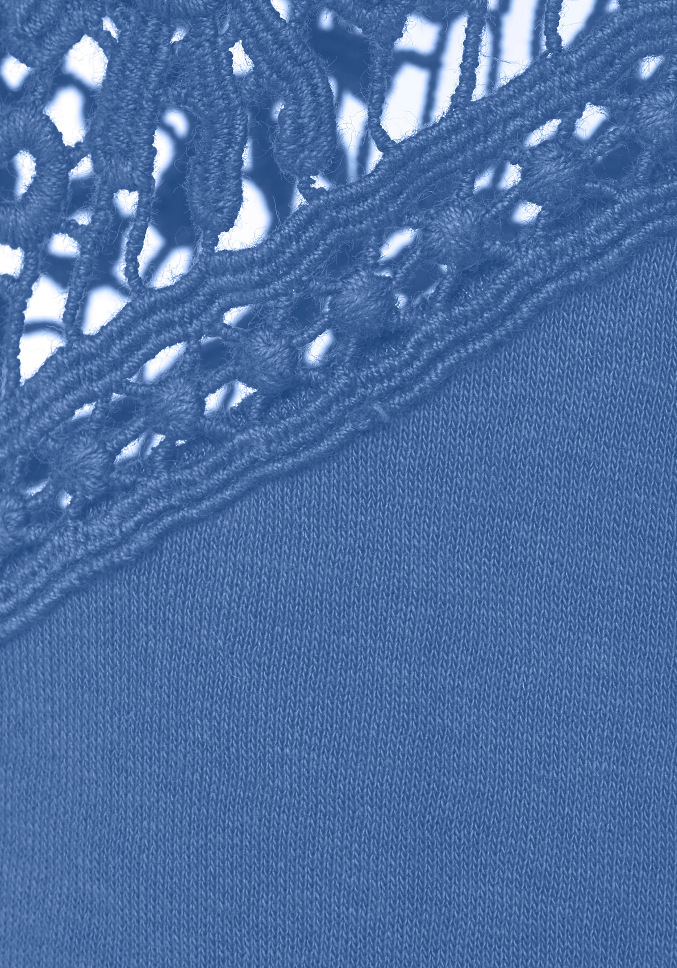 Vivance Sweatshirt , mit Spitzeneinsätzen an Schulter und Ärmel
