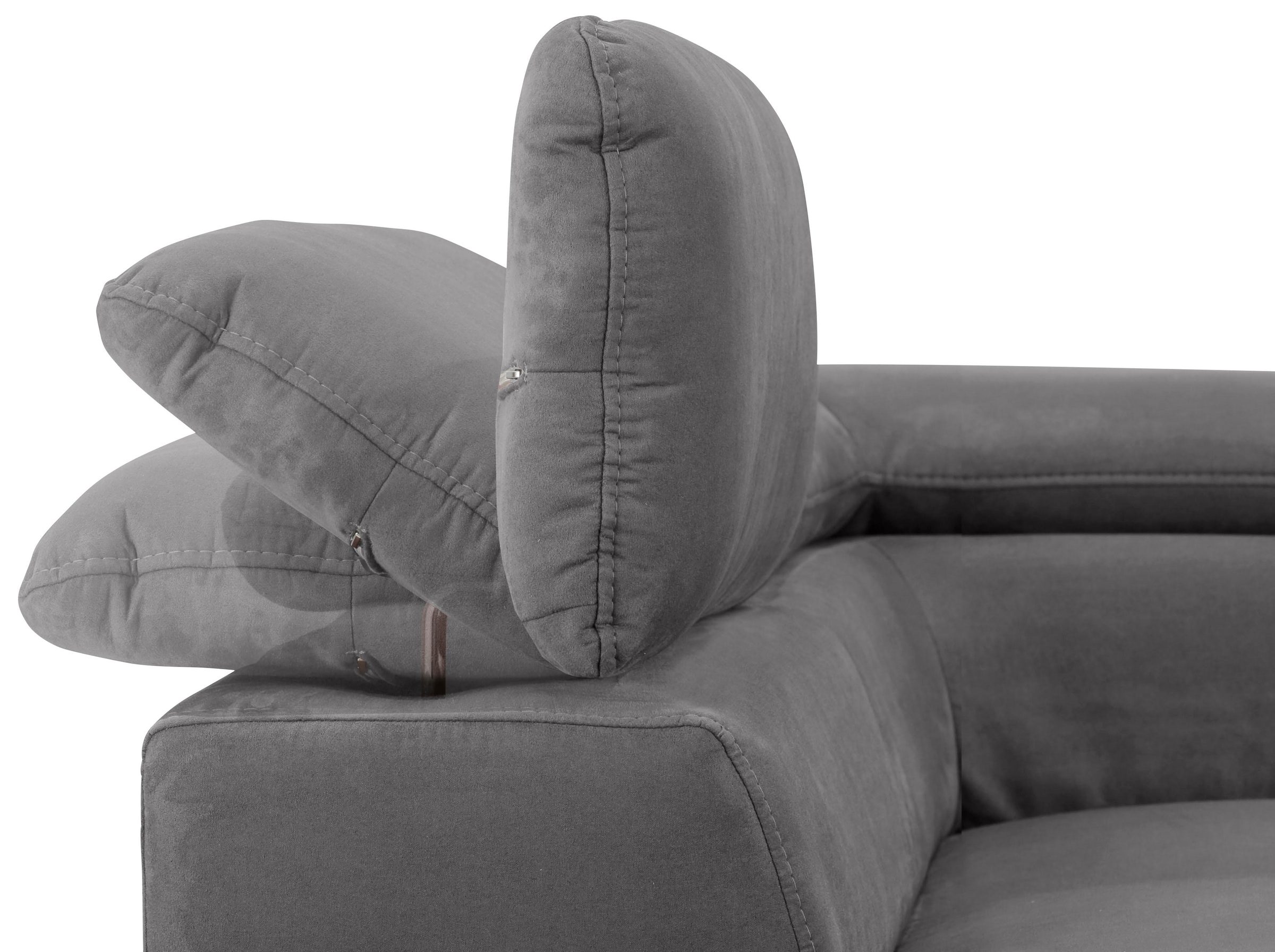 Home affaire Wohnlandschaft »Alberto U-Form« mit Kopfteilverstellung, wahlweise mit Bettfunktion