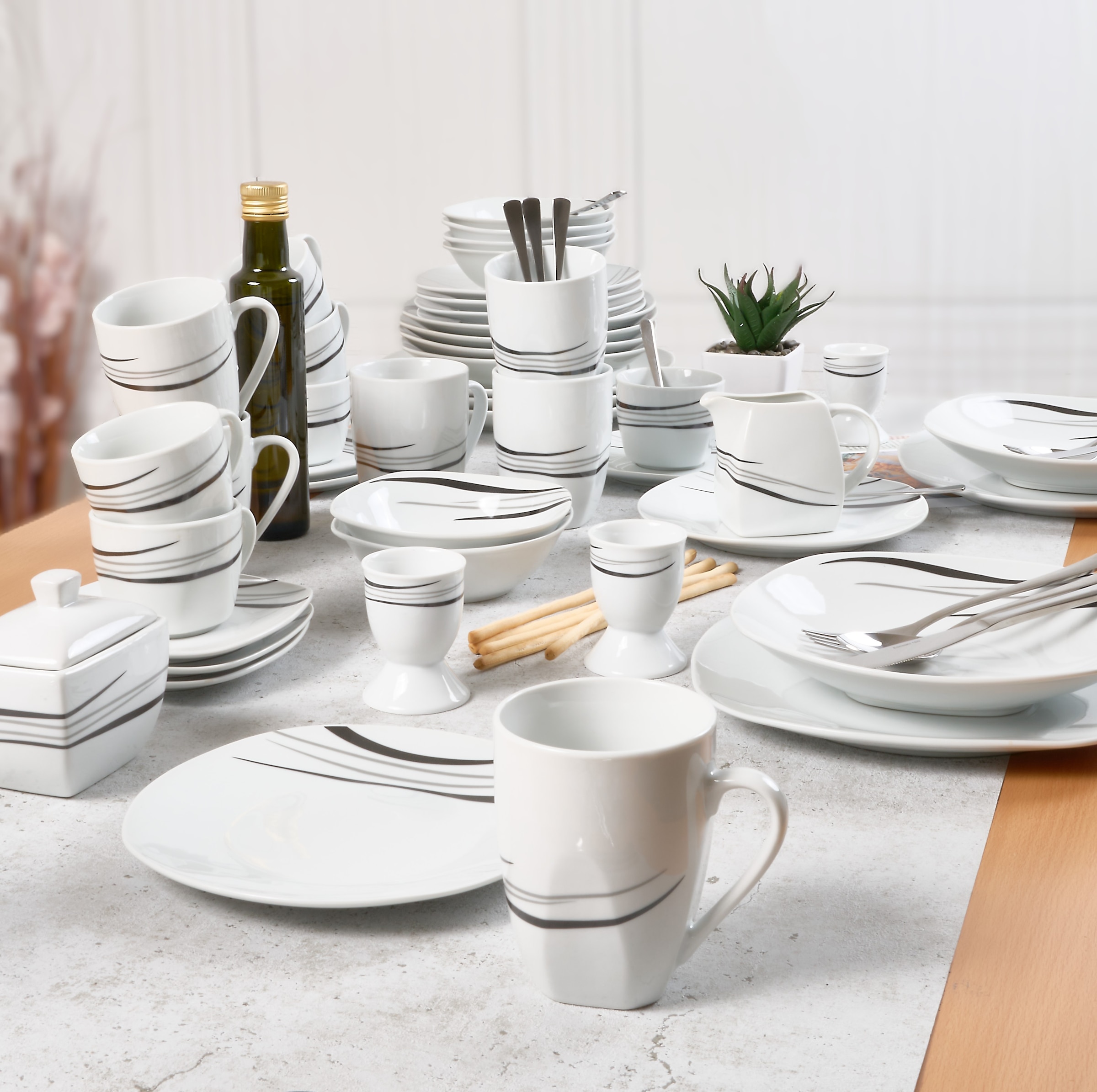 Retsch Arzberg Kombiservice »Geschirr-Set, Service Cosmos« 62 Teile, für 6 Personen