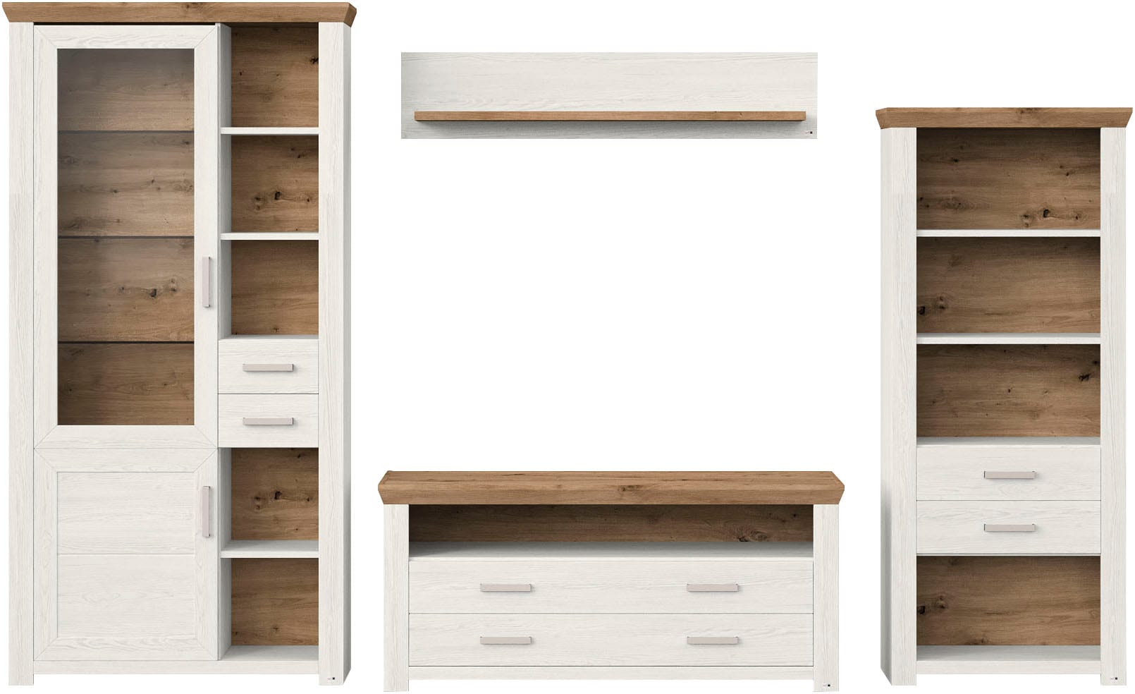 set one by Musterring Wohnwand »York« 4 Stk. tlg.