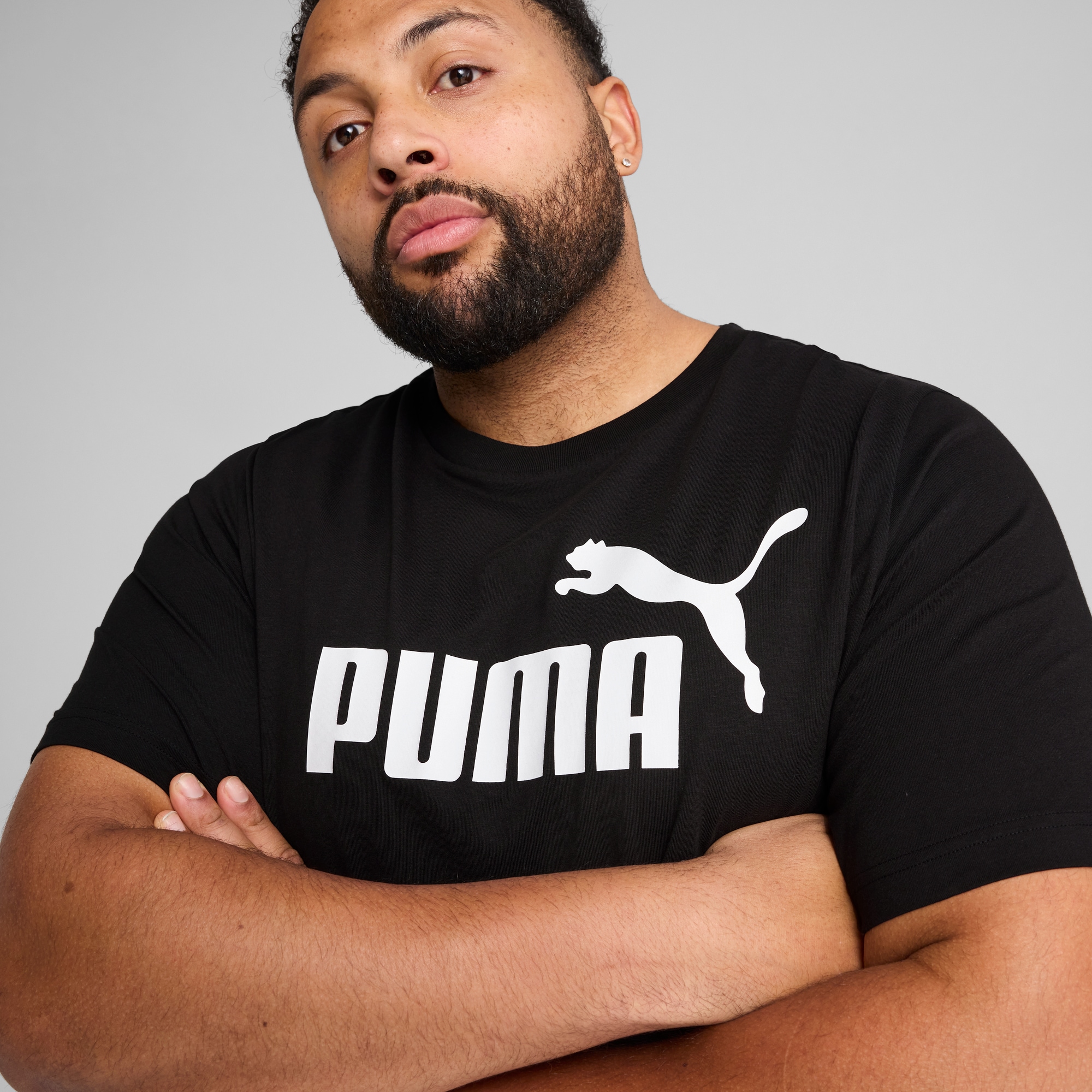 PUMA T-Shirt »ESS NO. 1 LOGO TEE«, Basic Herren T-Shirt mit Logo