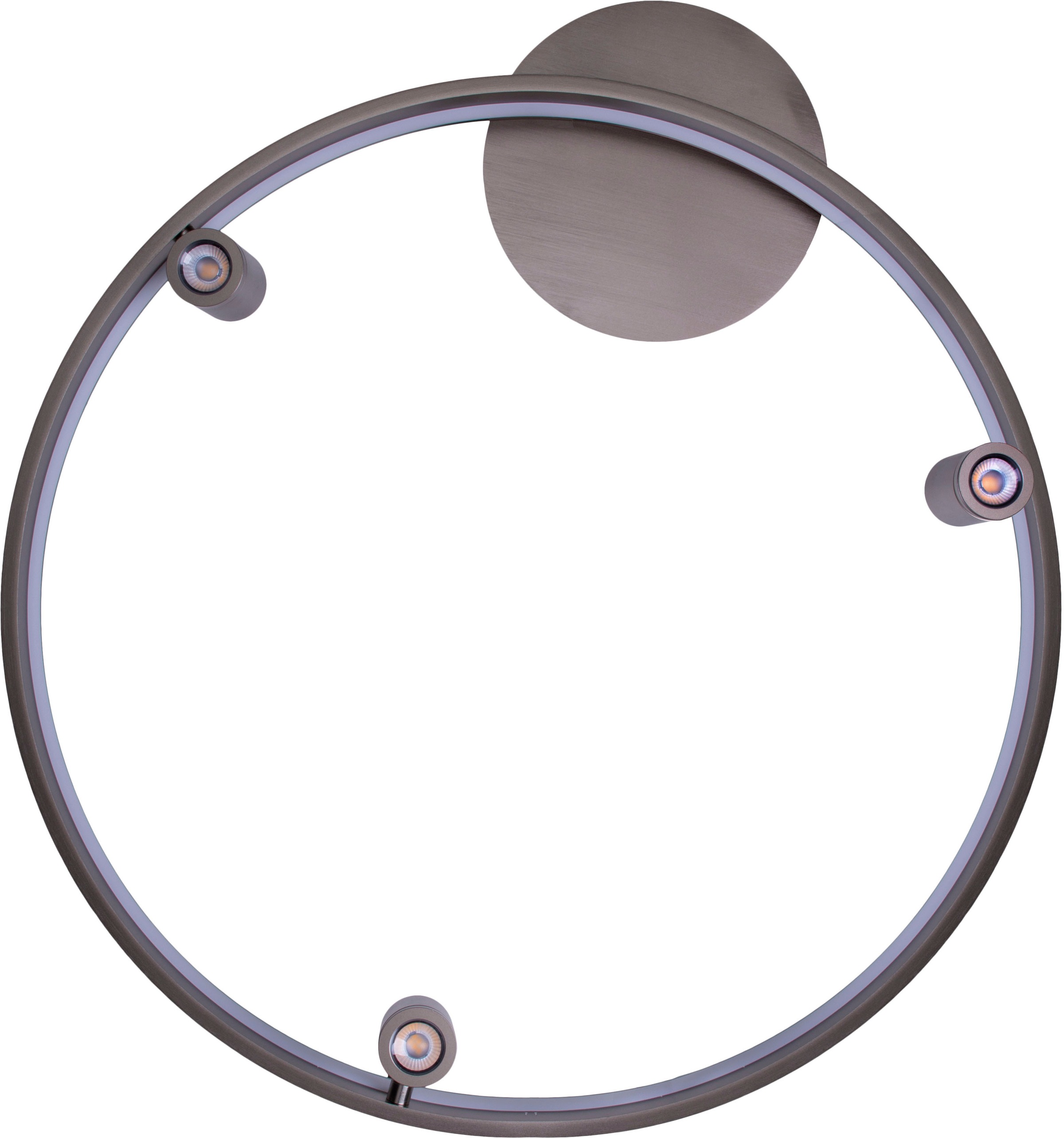 näve LED Deckenleuchte »Tristan« LED-Modul 1 Stk. Warmweiß Deckenlampe warmweiß, L: 65cm, 37W, stahl-blank, inkl. Trafo, IP20