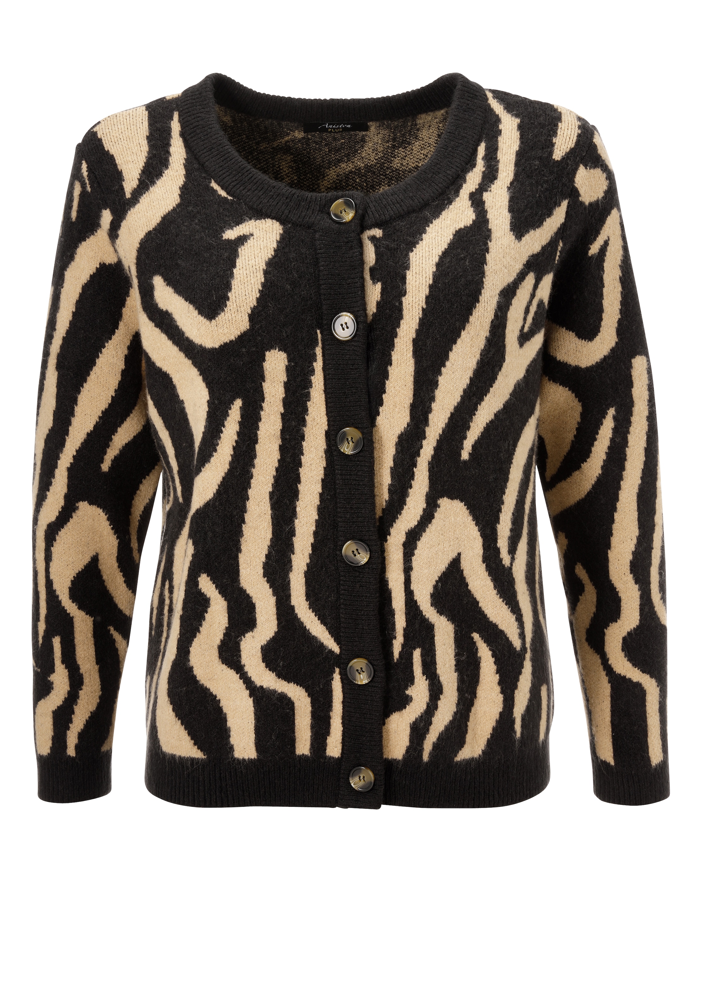 Aniston PLUS Strickjacke mit auffälligen Strickmuster - NEUE KOLLEKTION