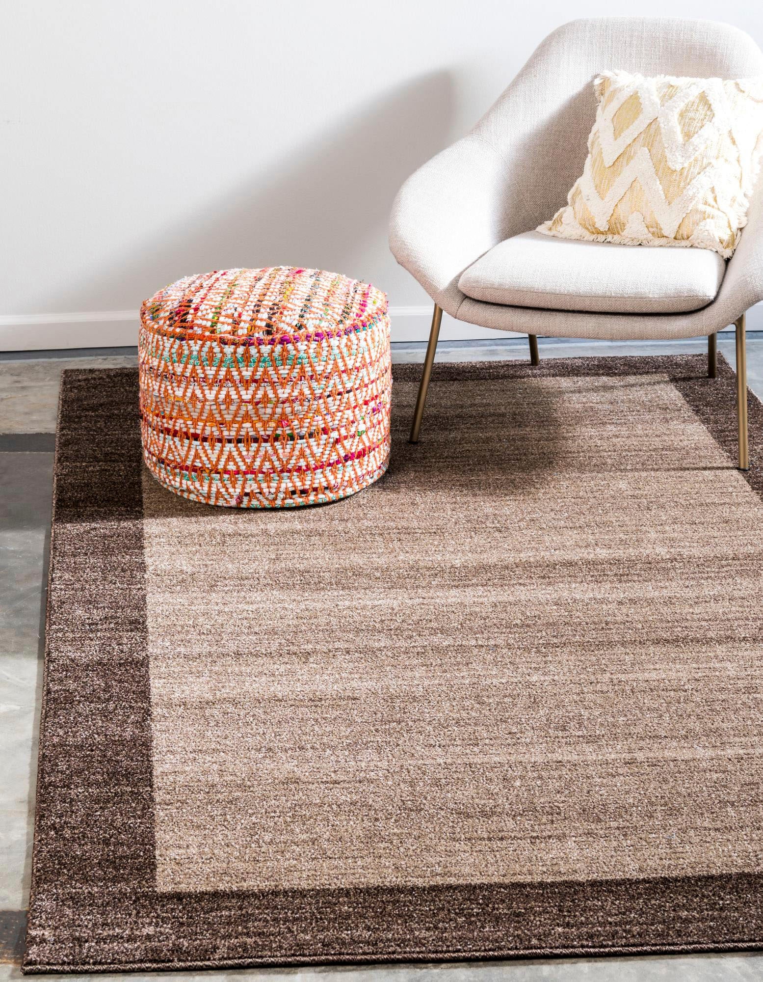 Myflair Möbel & Accessoires Teppich »Good Times Lagerräumung«, rechteckig, 13 mm Höhe, Kurzflor, gewebt, melierte Optik, mit Bordüre