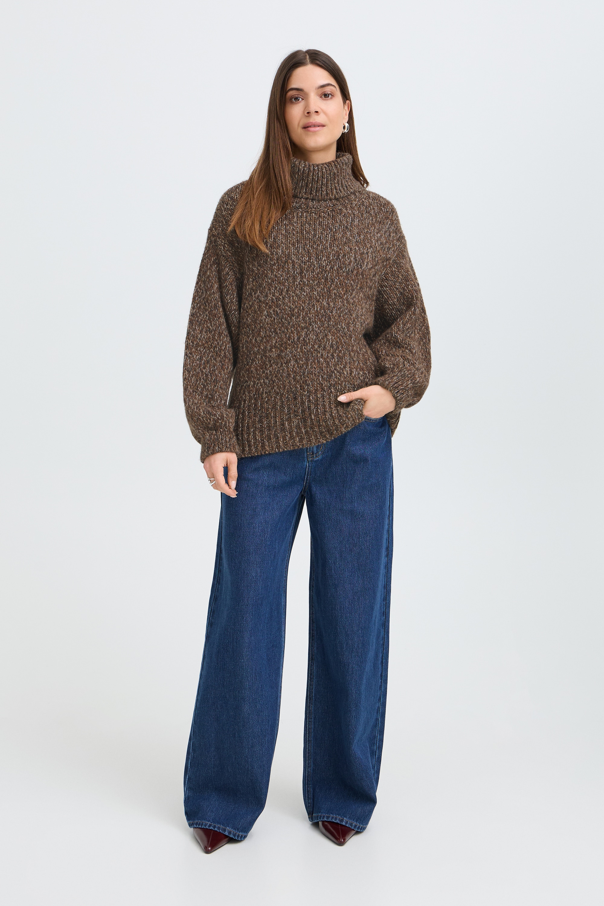 Pulz Jeans Strickpullover »Damen Langarm PZESI«