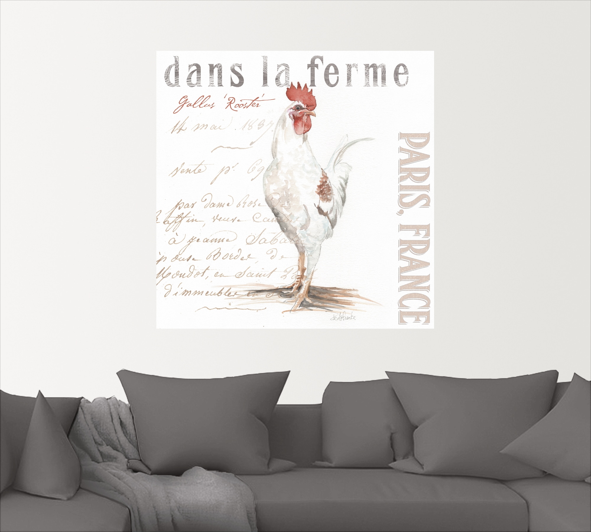 Artland Wandbild »Die Farm I«, Haustiere, (1 St.), als Alubild, Outdoorbild, Leinwandbild in verschied. Größen