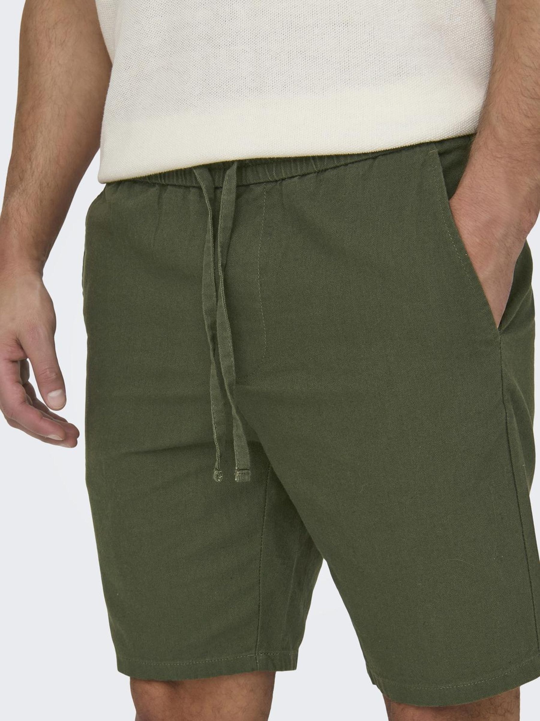ONLY & SONS Shorts »ONSLINUS 0007 COT LIN SHORTS NOOS«