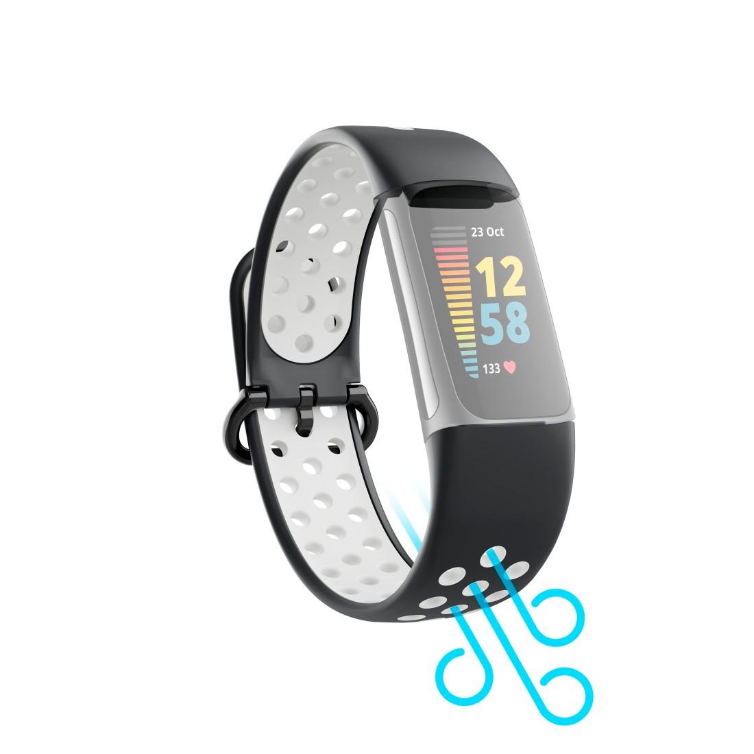 Hama Smartwatch-Armband »Sportarmband für Fitbit | UNIVERSAL XXL 5, Garantie Uhrenarmband« atmungsaktives Charge Jahre 3 ➥