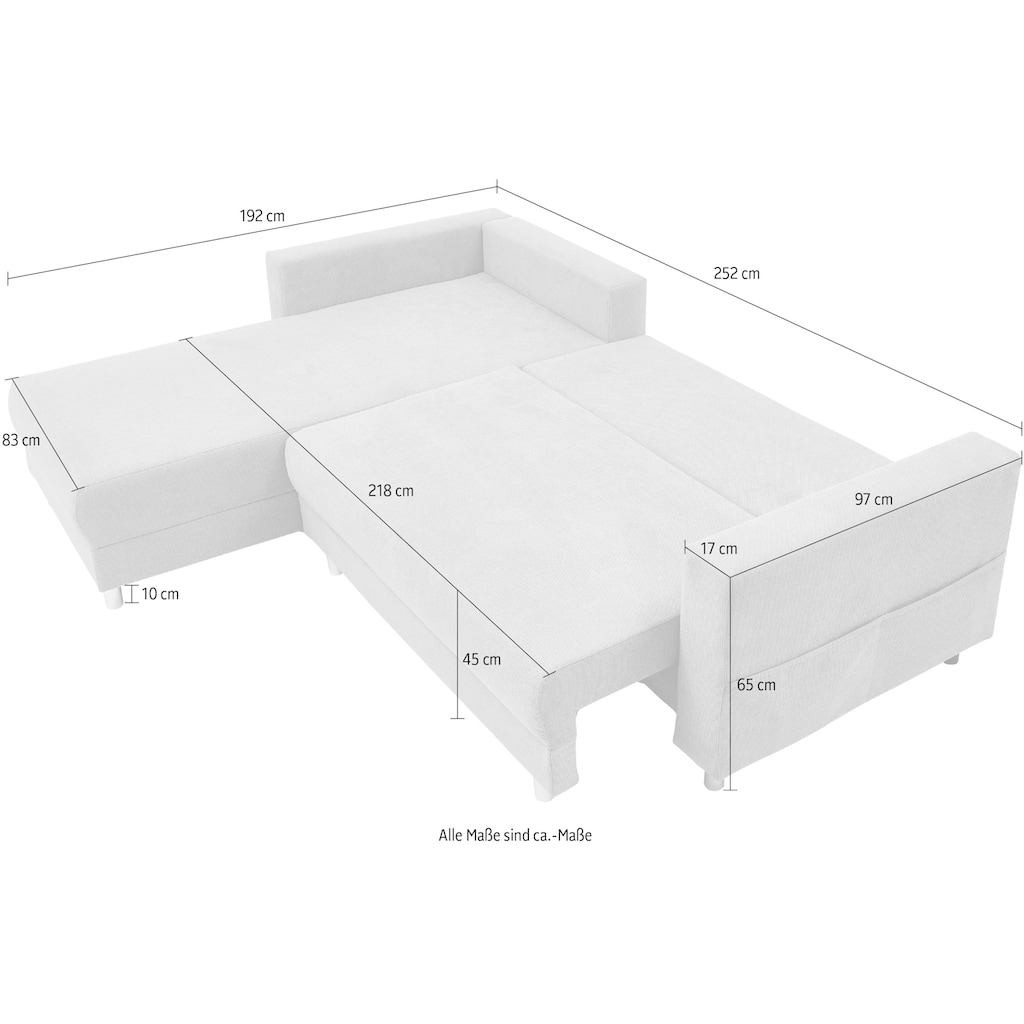 INOSIGN Ecksofa »L-Form«