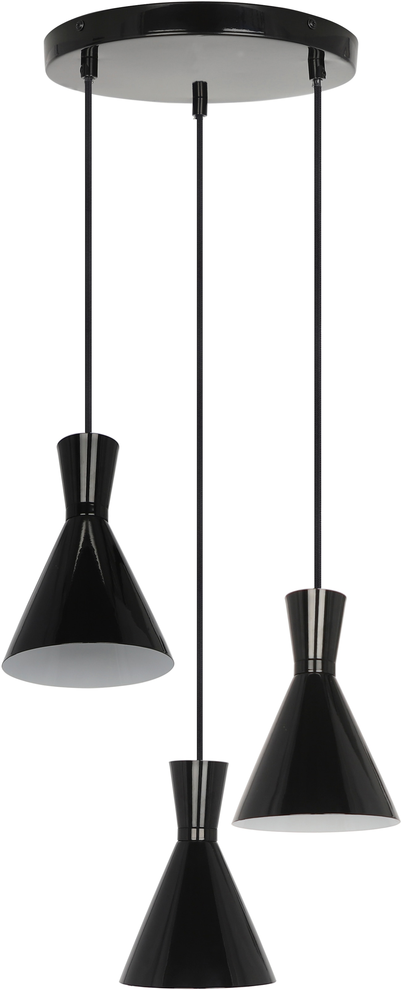 OTTO home Pendelleuchte »Renell« E27 1 Stk. E27, Schwarz, höhenverstellbar, industrieller Stil