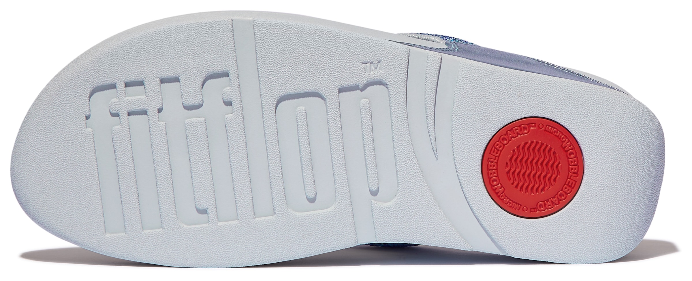 Fitflop Dianette »LULU CRYSTAL EMBELLISHED TOE-POST SANDALS - HOTFIX«, Keilabsatz, Sommerschuh, Zehentrenner mit weichem Zehensteg