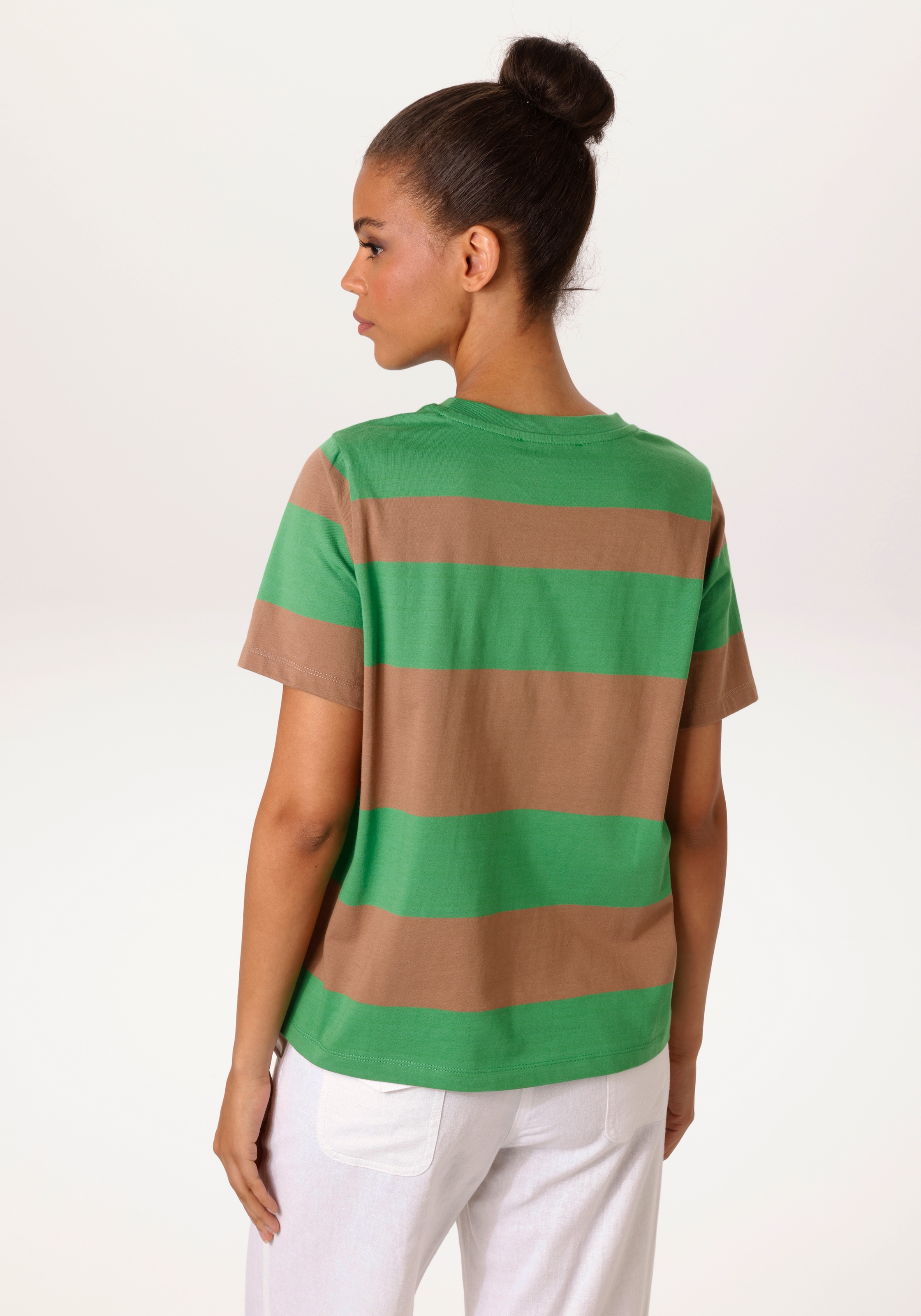 Aniston CASUAL T-Shirt mit großflächiger "Puste"-Blume bedruckt - NEUE KOLLEKTION