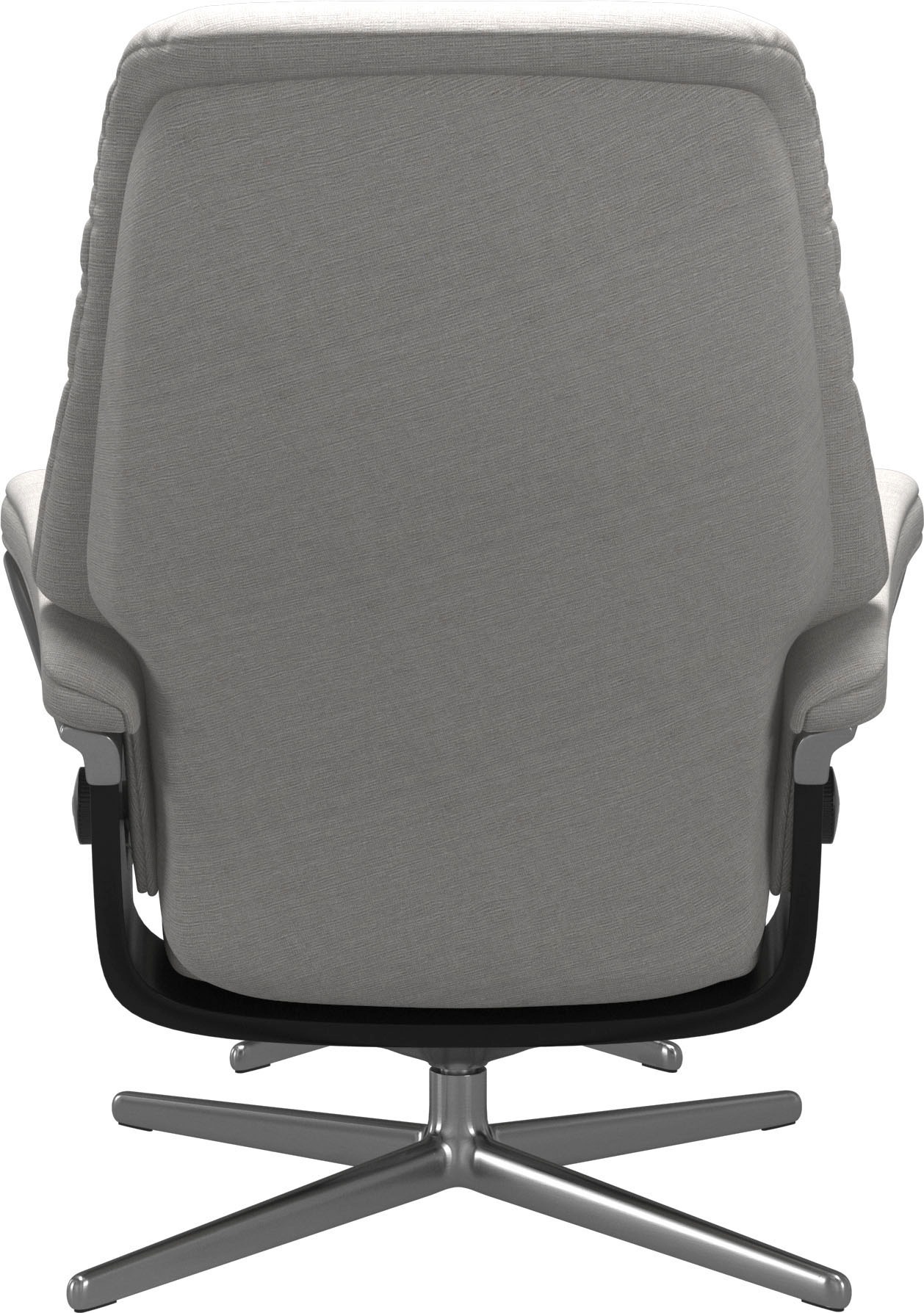 Stressless® Relaxsessel »Sunrise«, (Set, Relaxsessel mit Hocker), mit Hocker, mit Cross Base, Größe S, M & L, Holzakzent Schwarz
