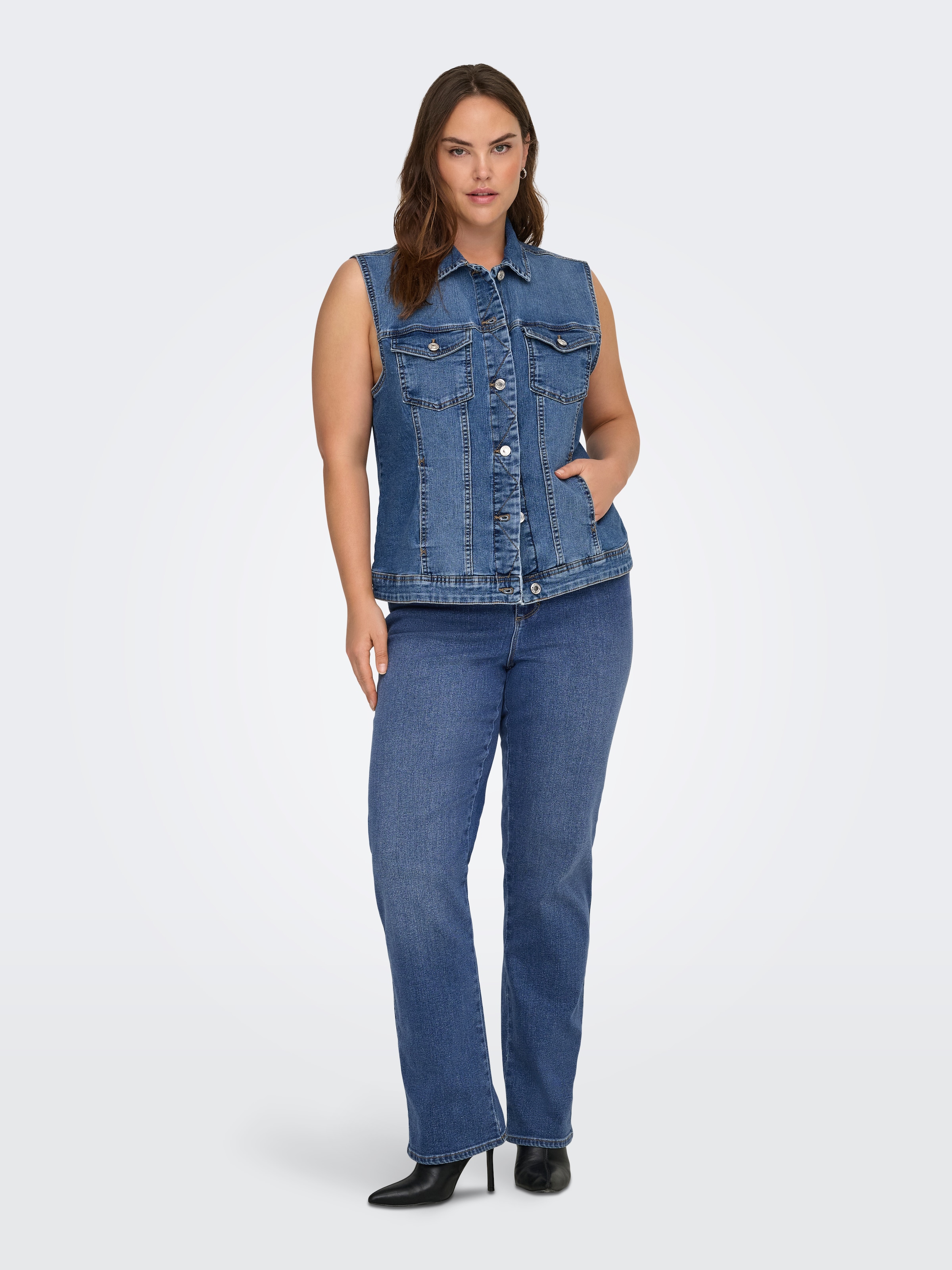 ONLY CARMAKOMA Jeansweste »CARWESPA WEST DNM  PIM619 NOOS«