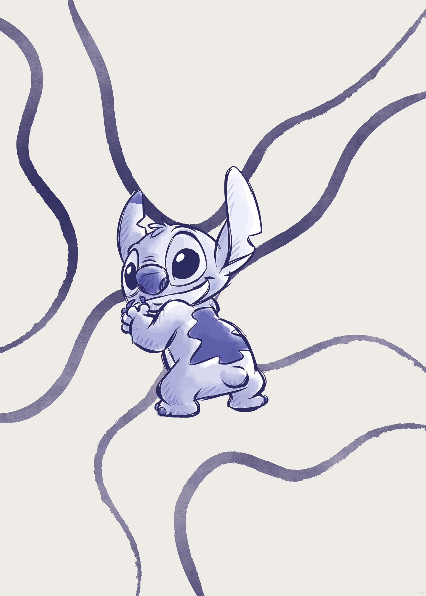 Komar Wandbild »Disney Lilo and Stitch Brave and Wild«, Disney, (Set, 1 St.), 50 x 70 cm (Breite x Höhe) - Kinderzimmer, Dekoration
